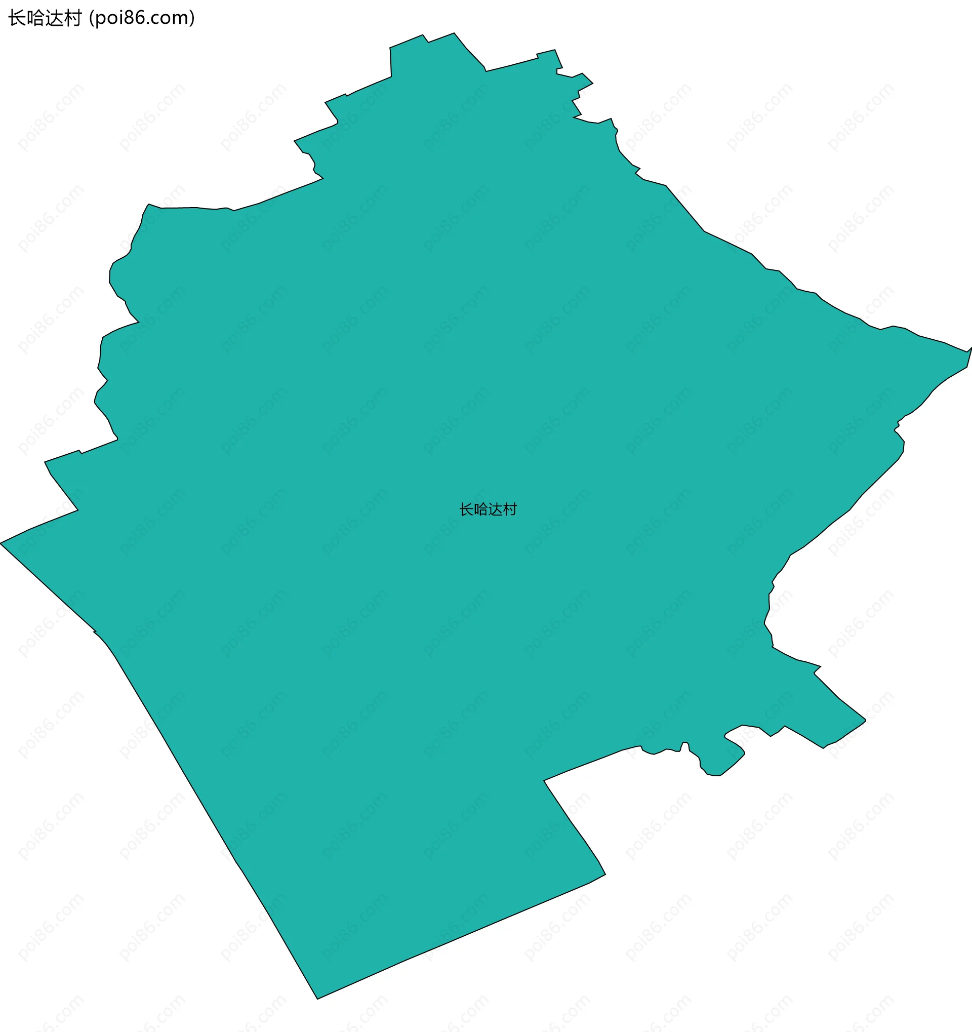 长哈达村边界地图