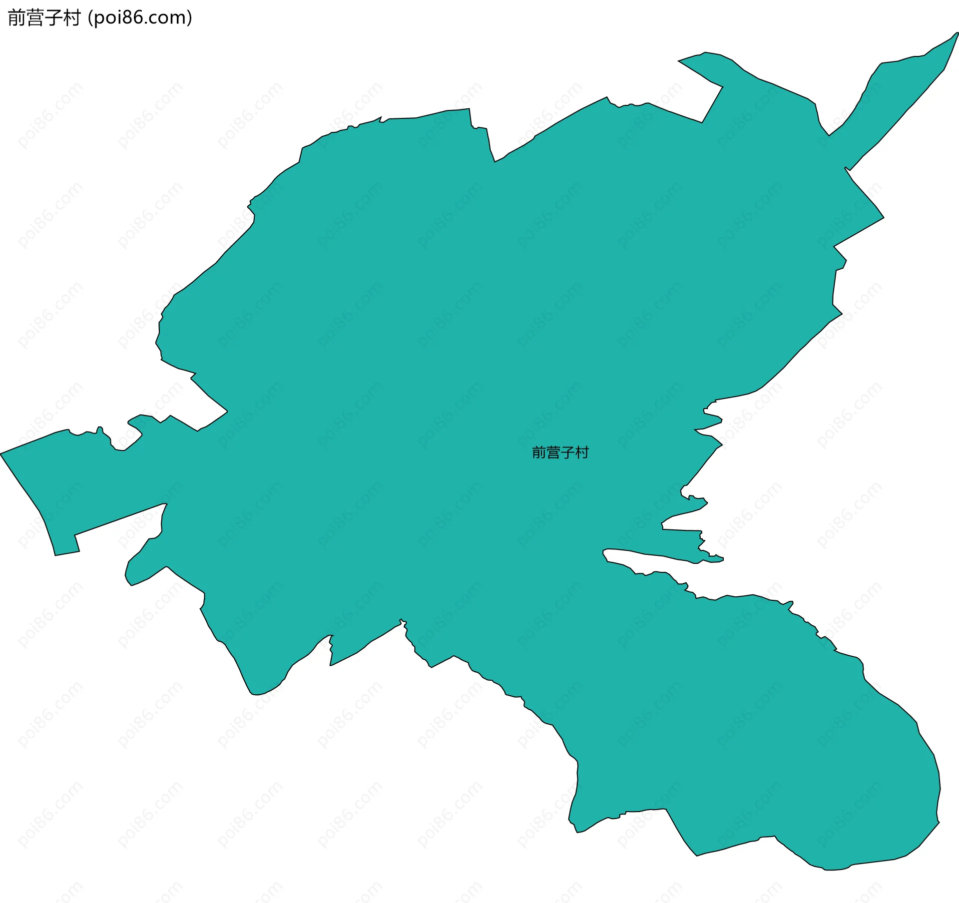 前营子村边界地图