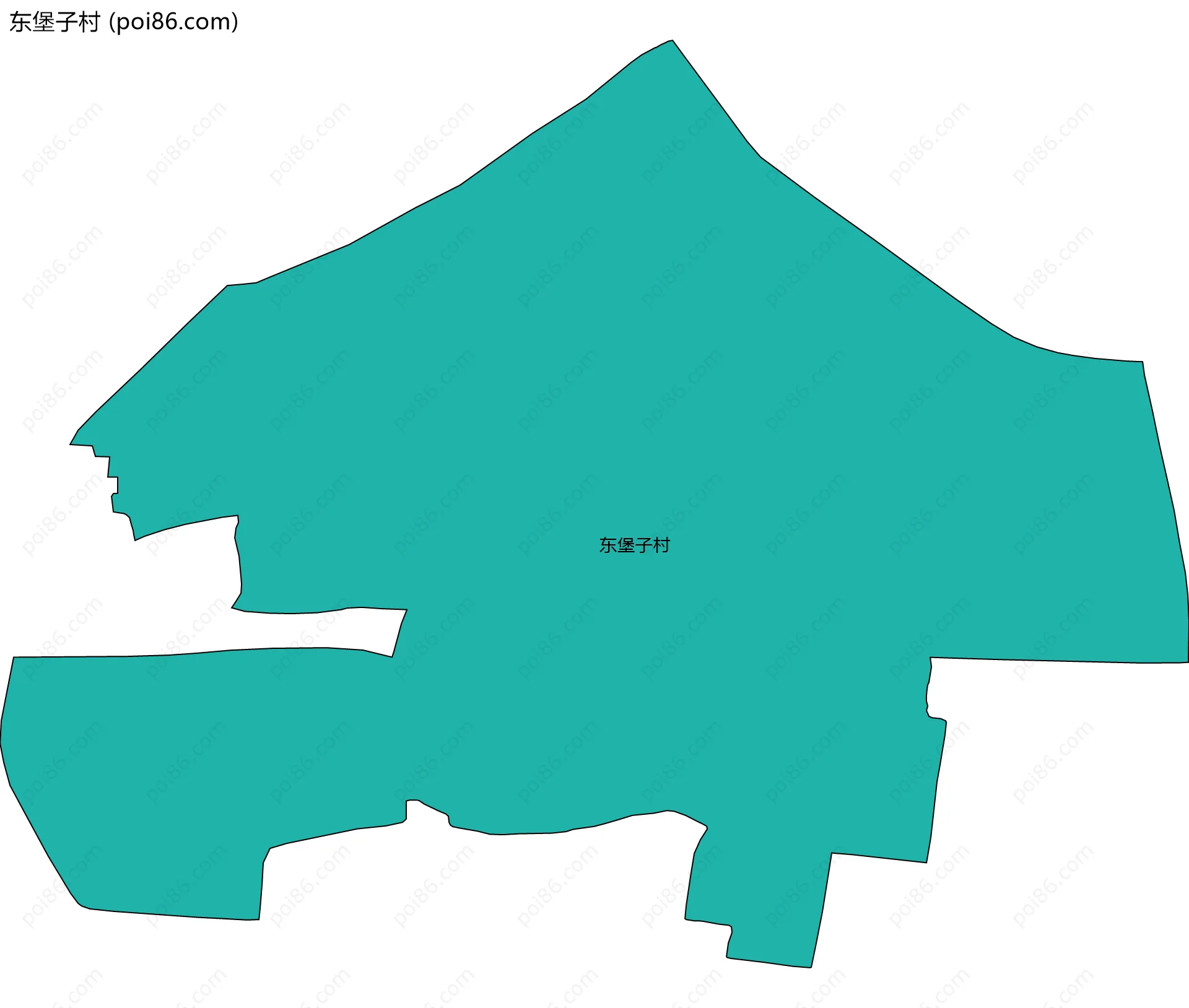 东堡子村边界地图