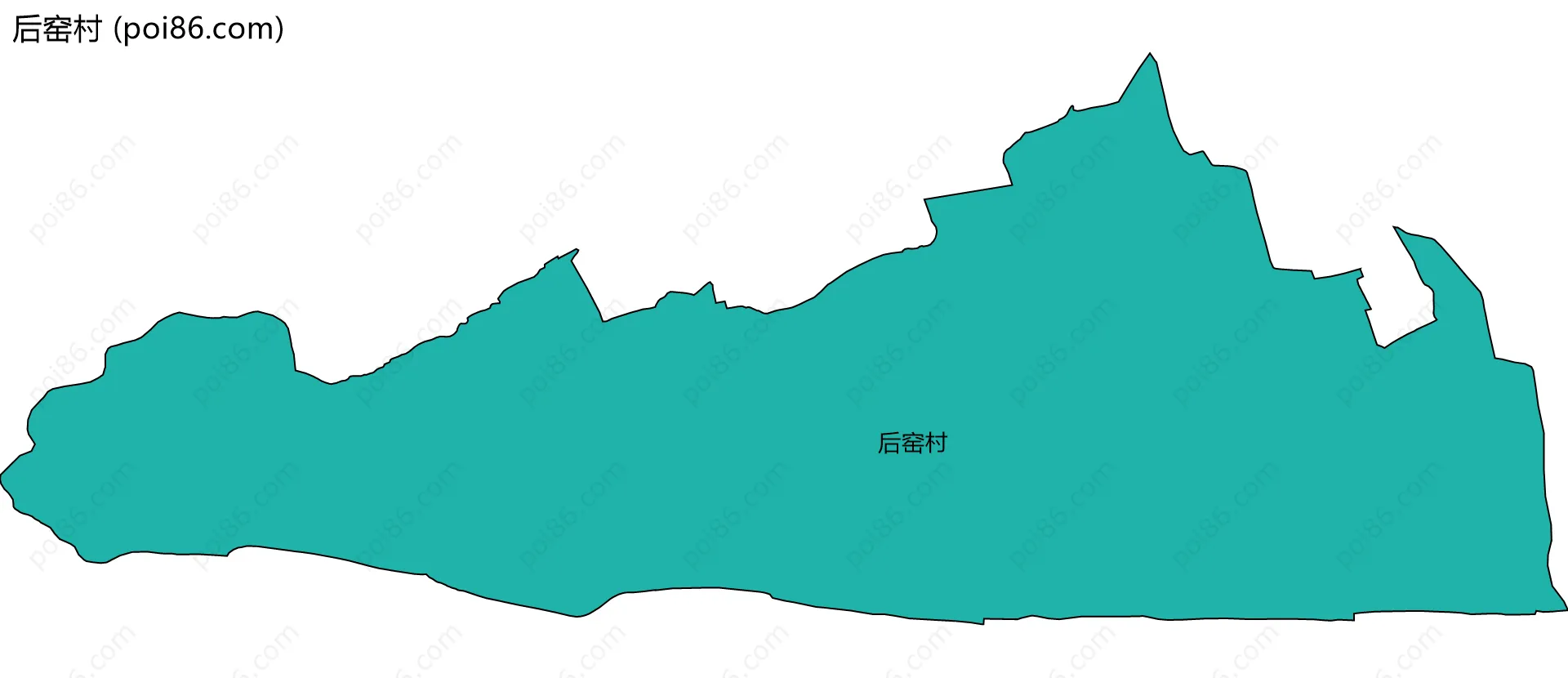 后窑村边界地图