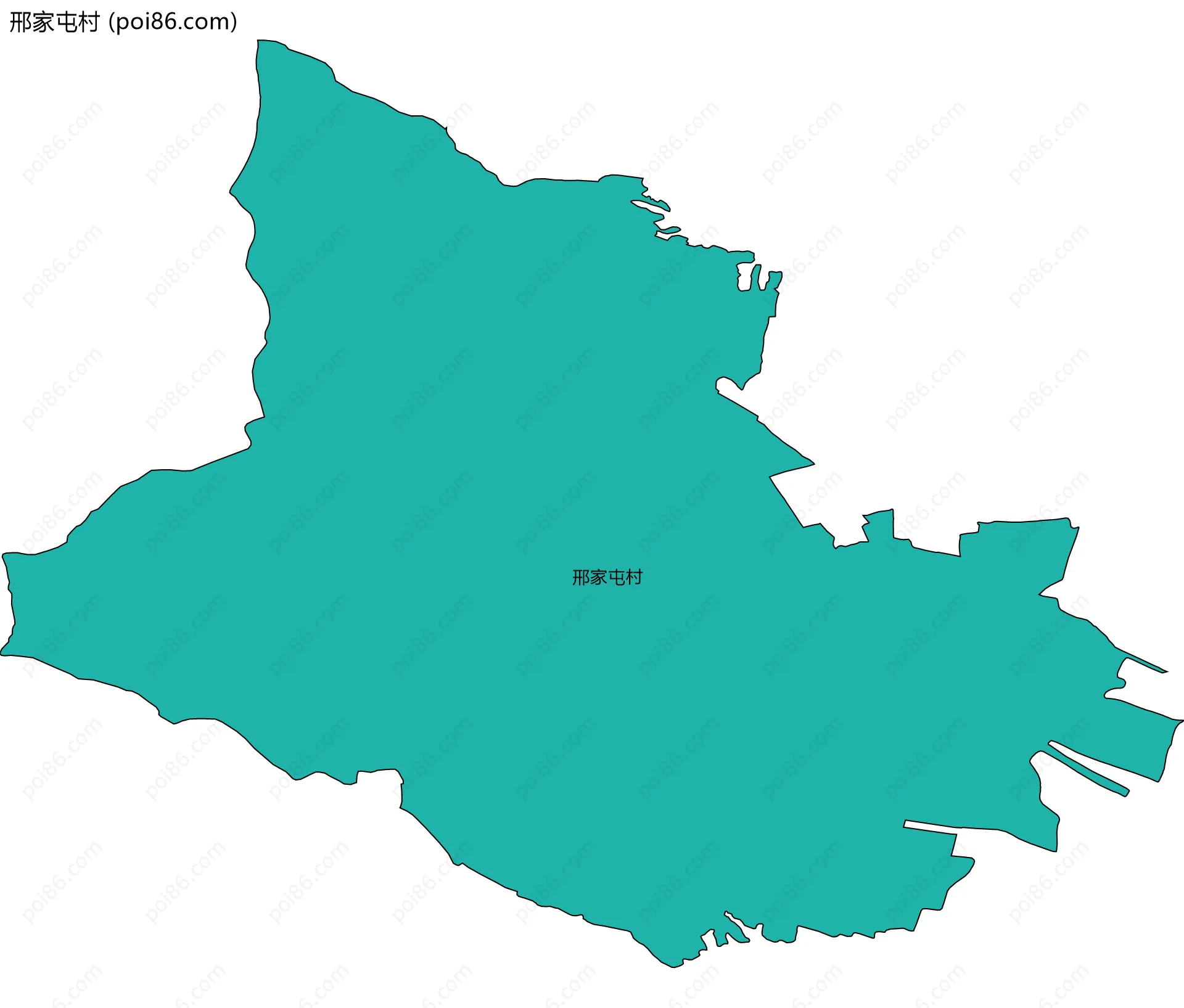 邢家屯村边界地图