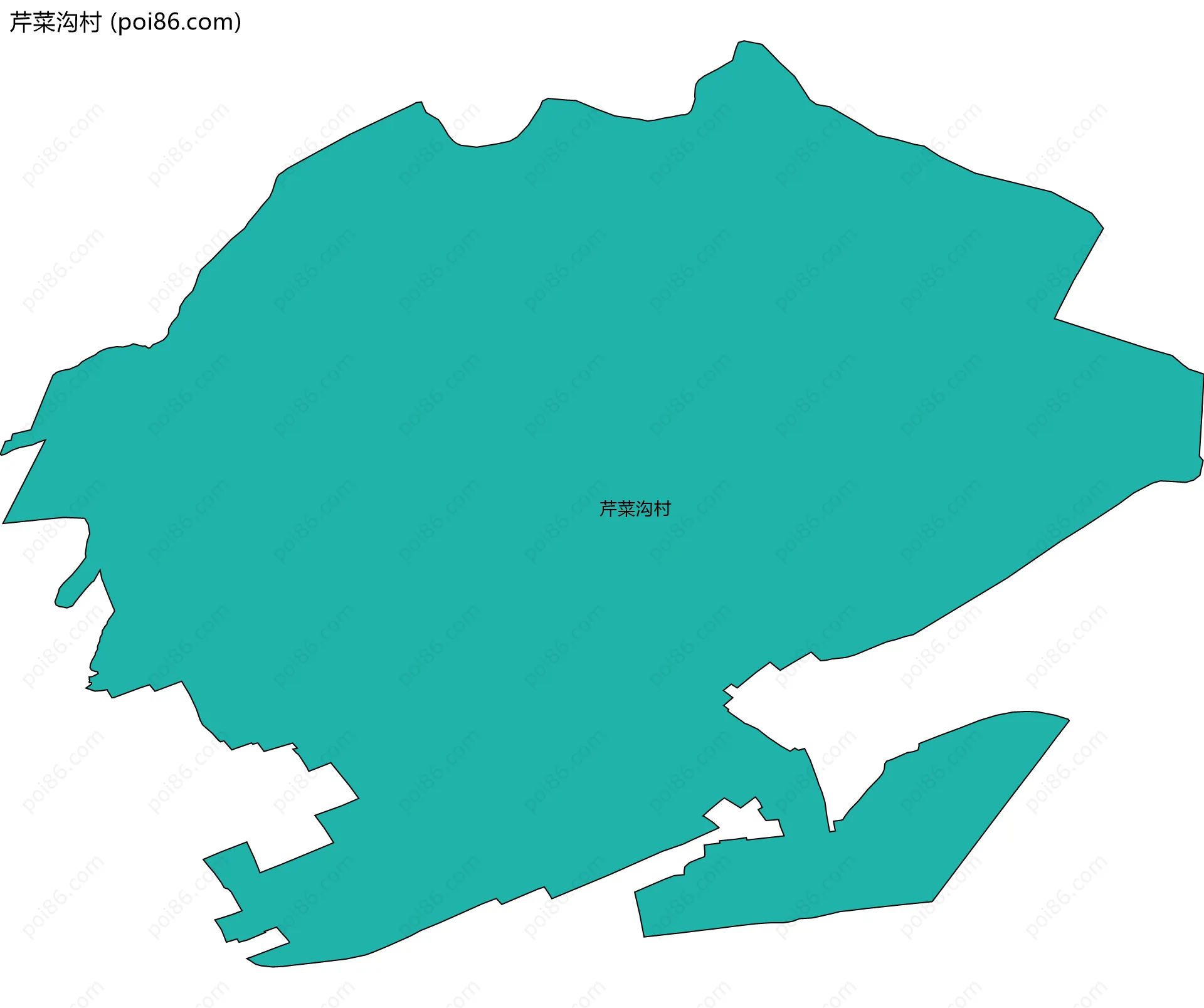 芹菜沟村边界地图