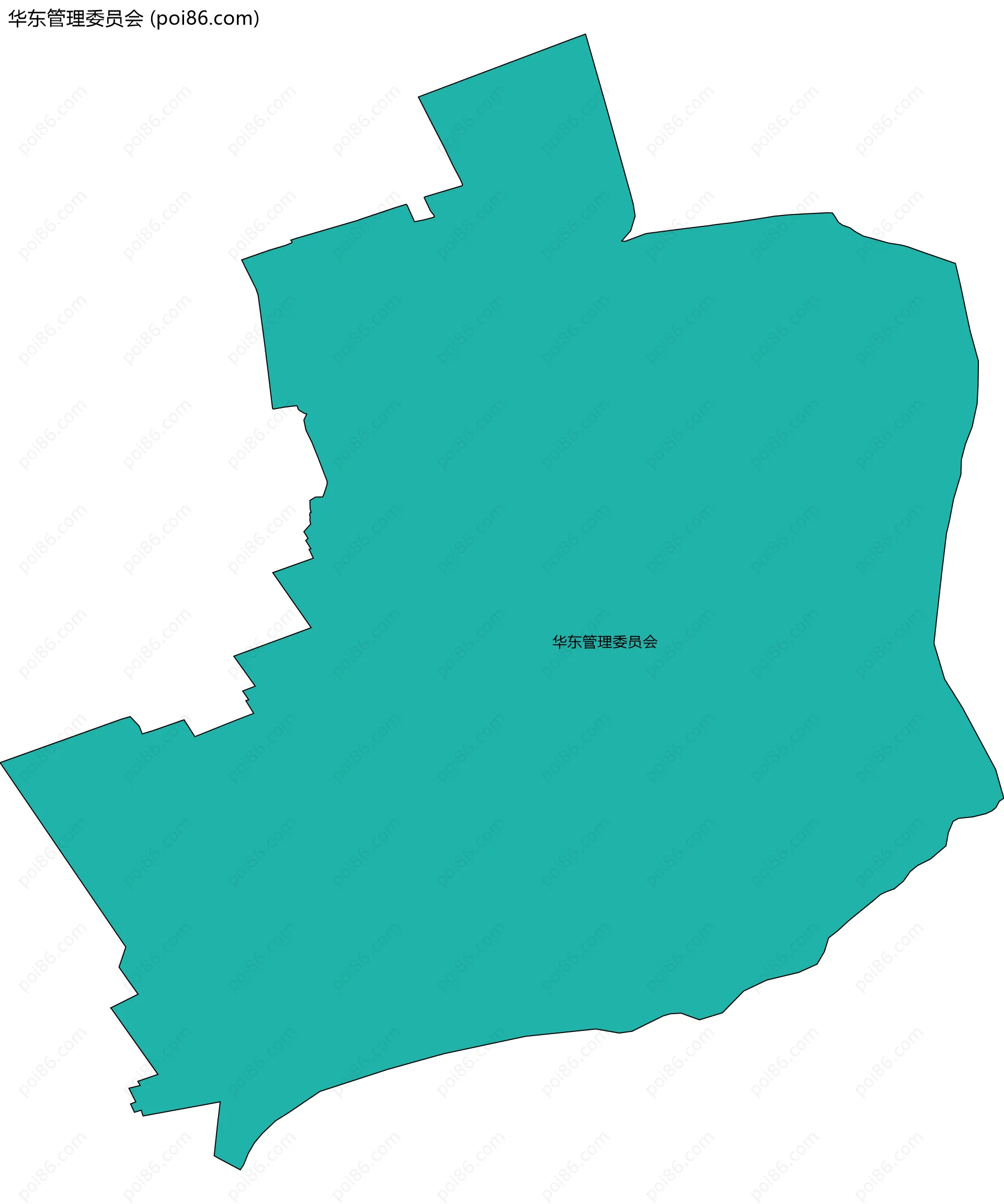 华东管理委员会边界地图