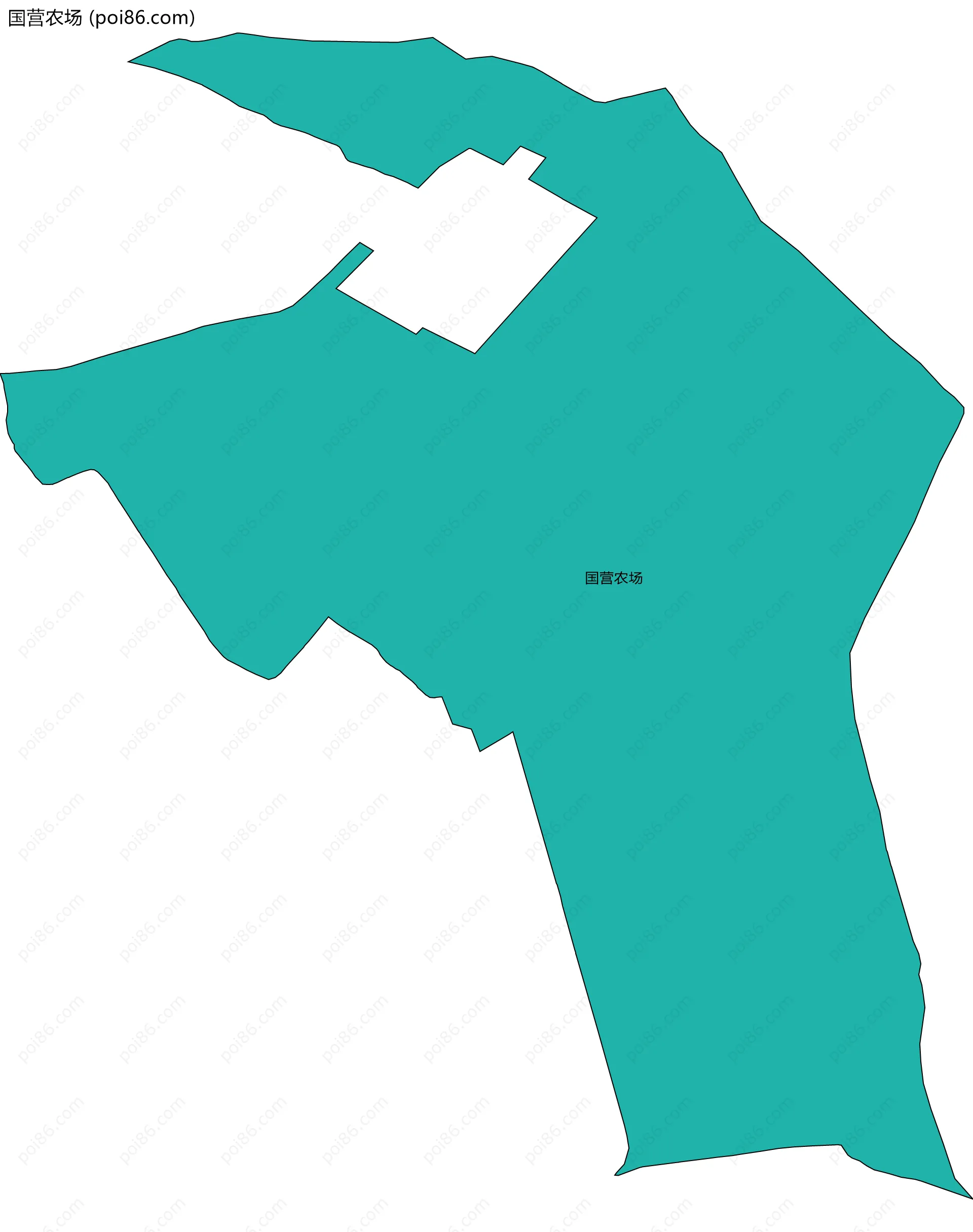 国营农场边界地图