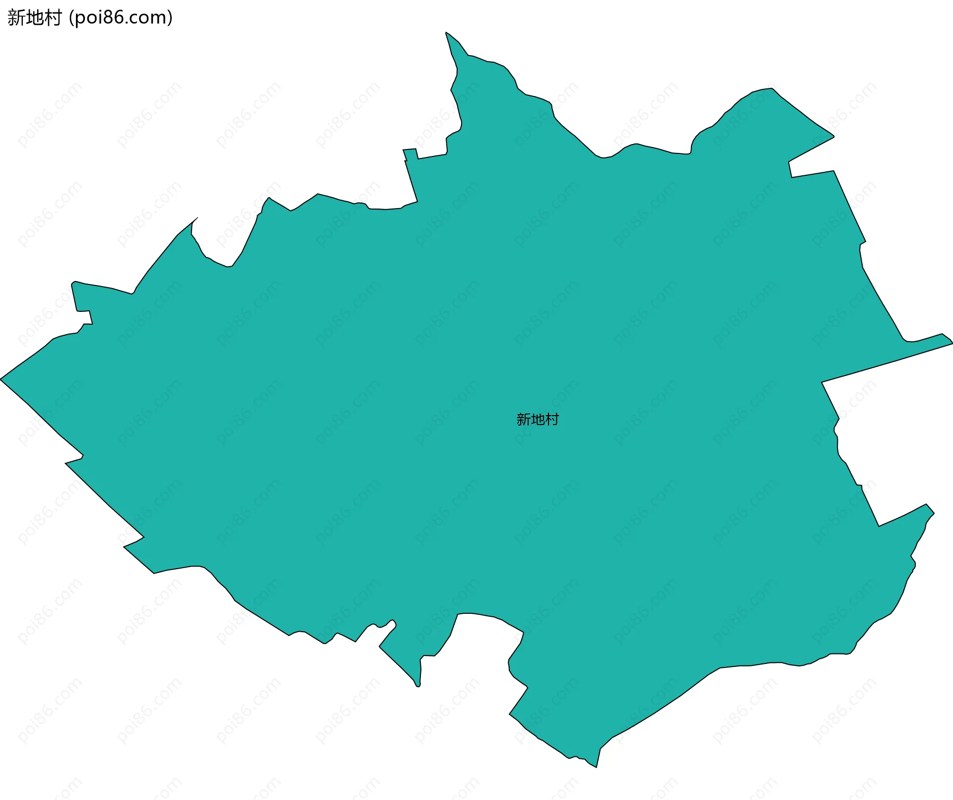 新地村边界地图