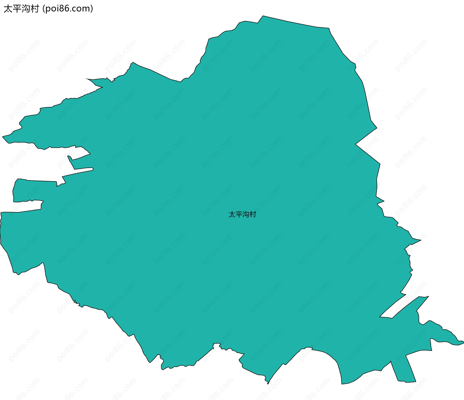 太平沟村边界地图