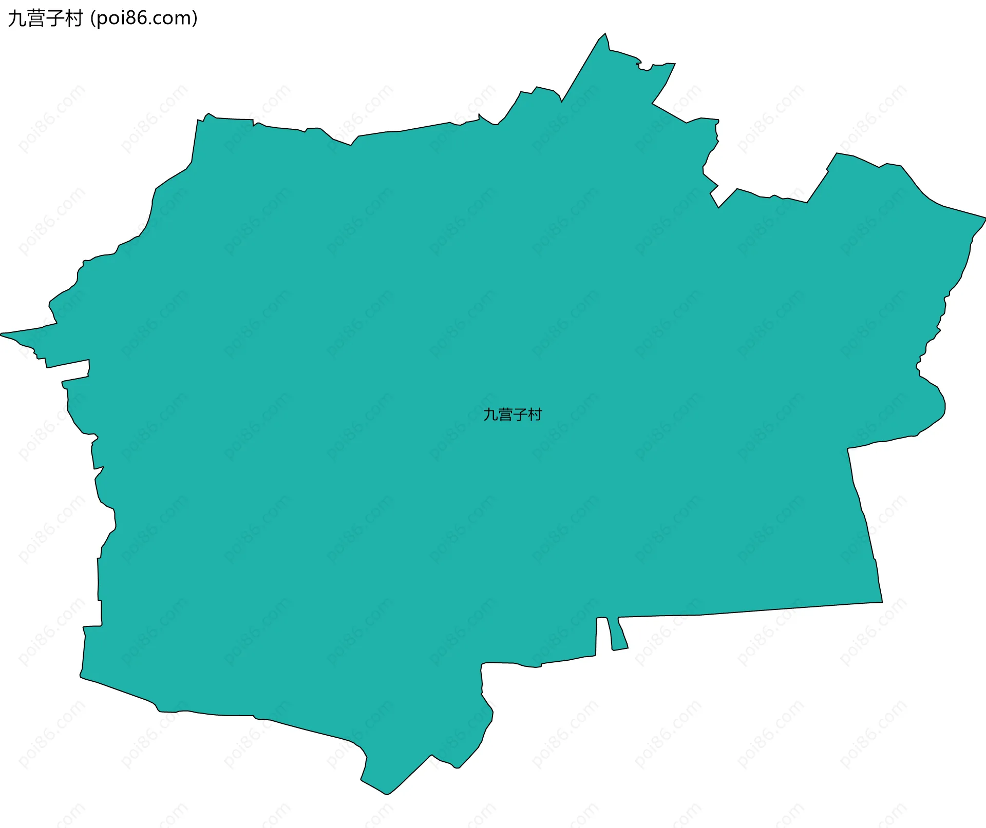 九营子村边界地图