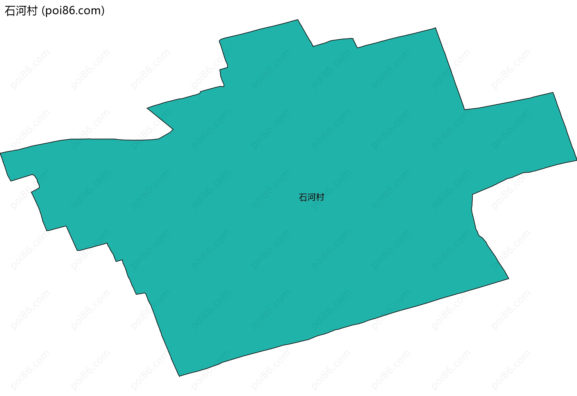 石河村边界地图