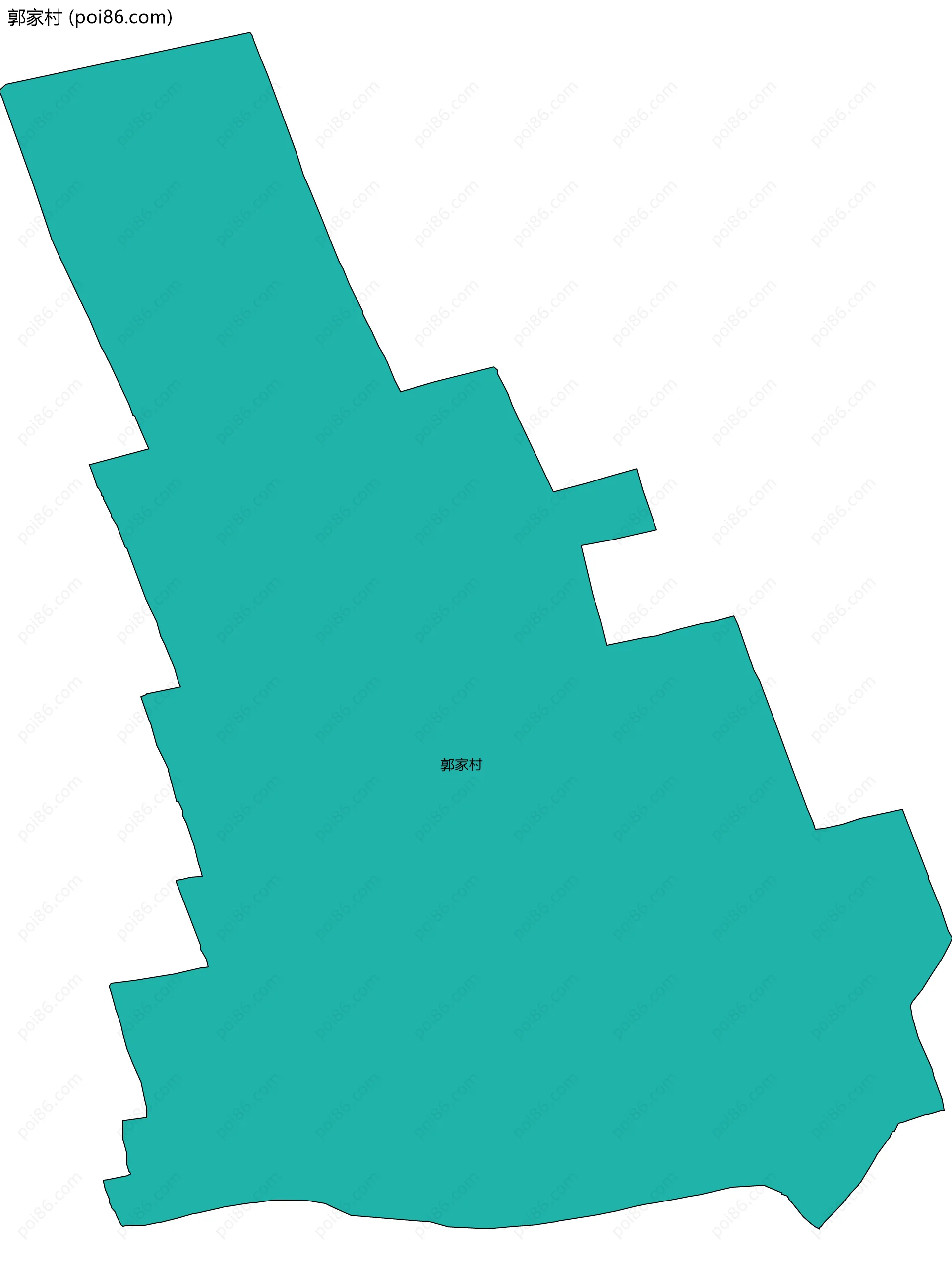 郭家村边界地图