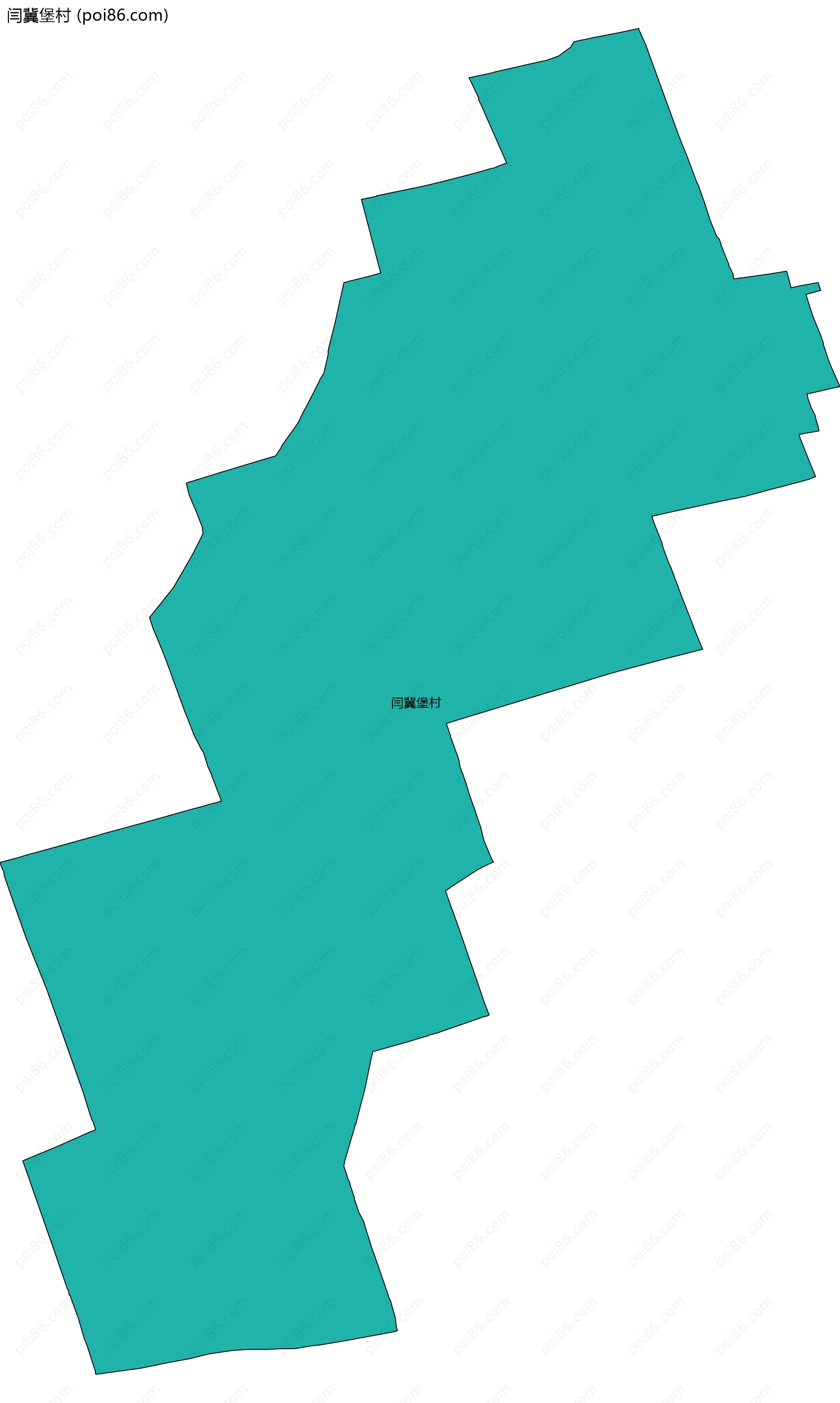 闫冀堡村边界地图