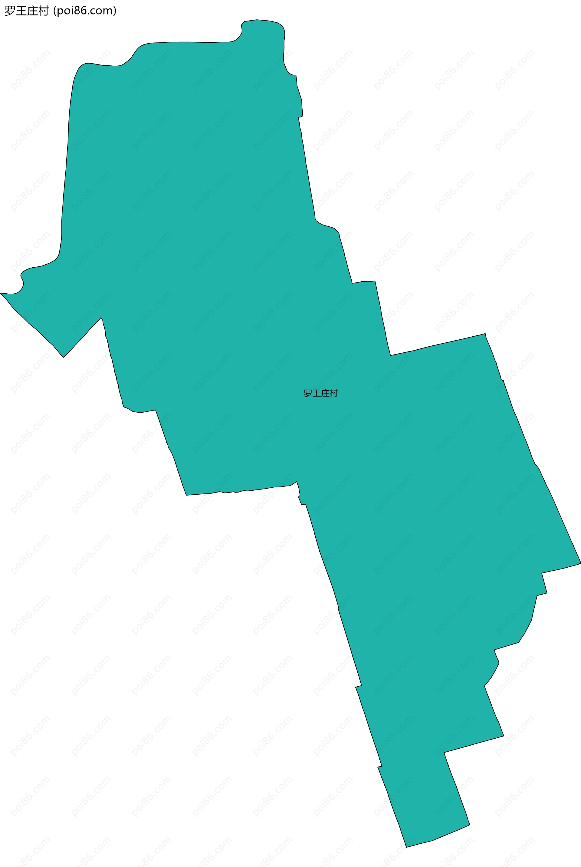 罗王庄村边界地图