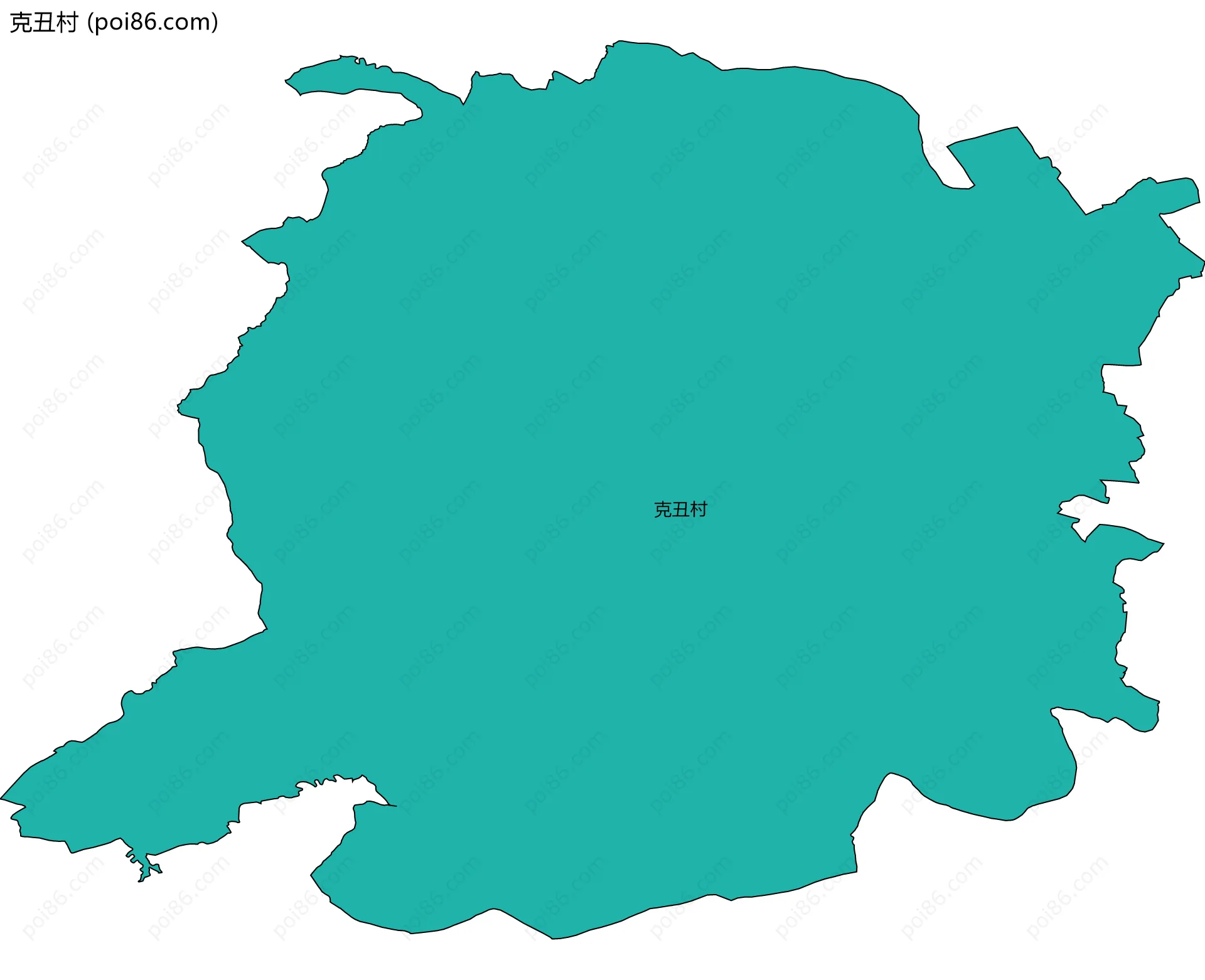 克丑村边界地图