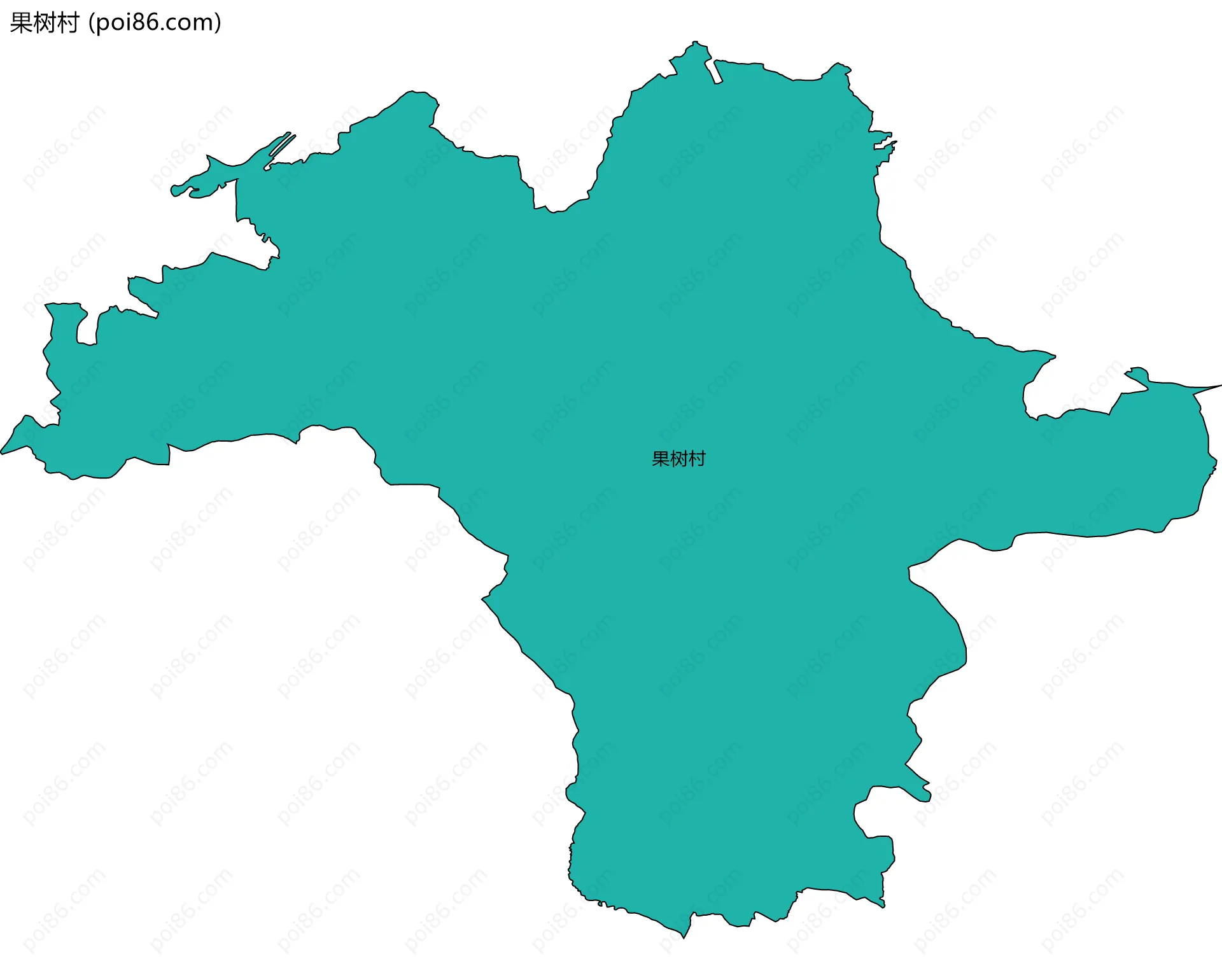 果树村边界地图