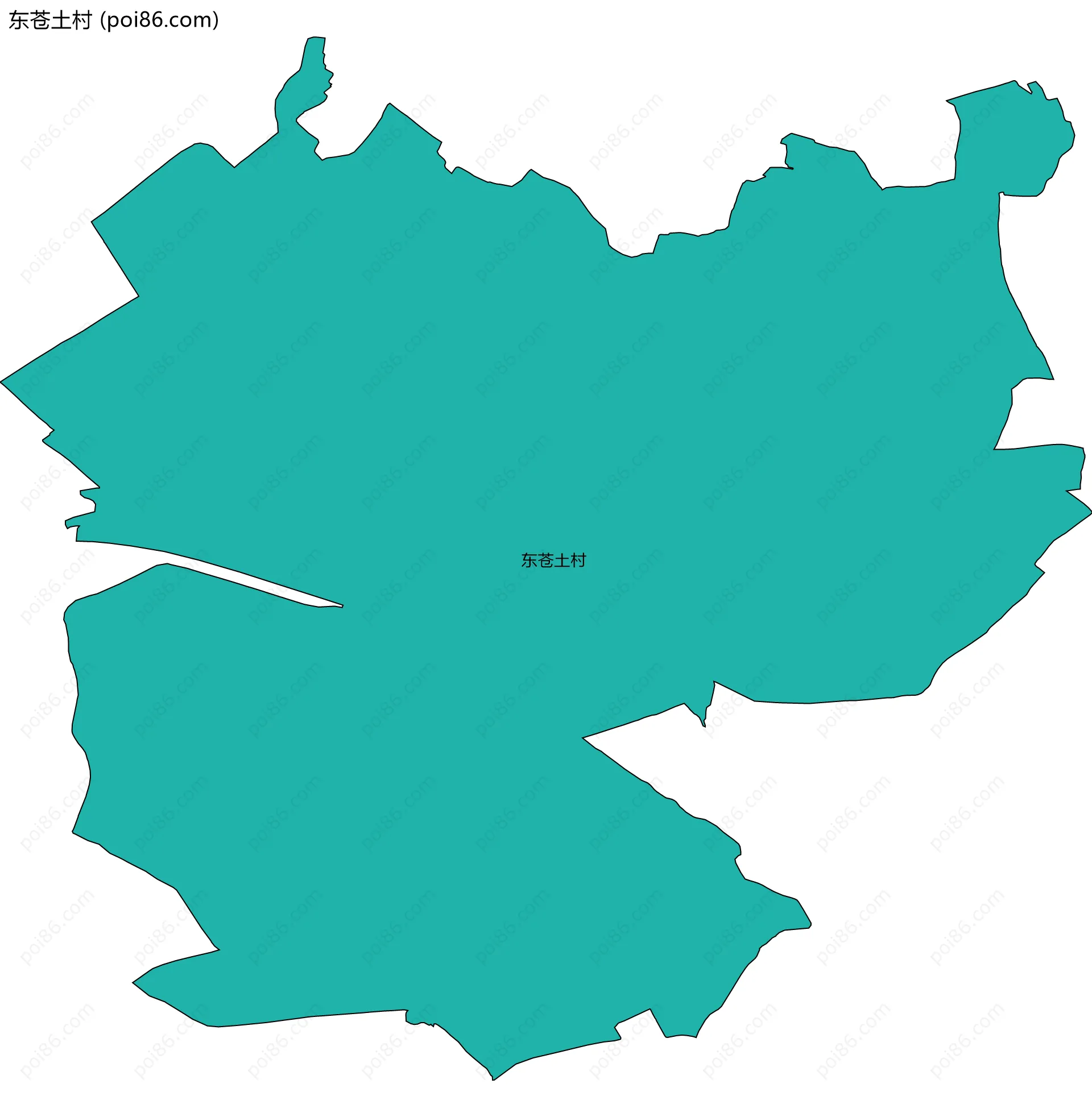 东苍土村边界地图