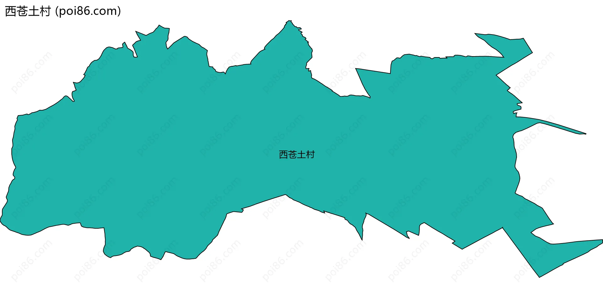 西苍土村边界地图