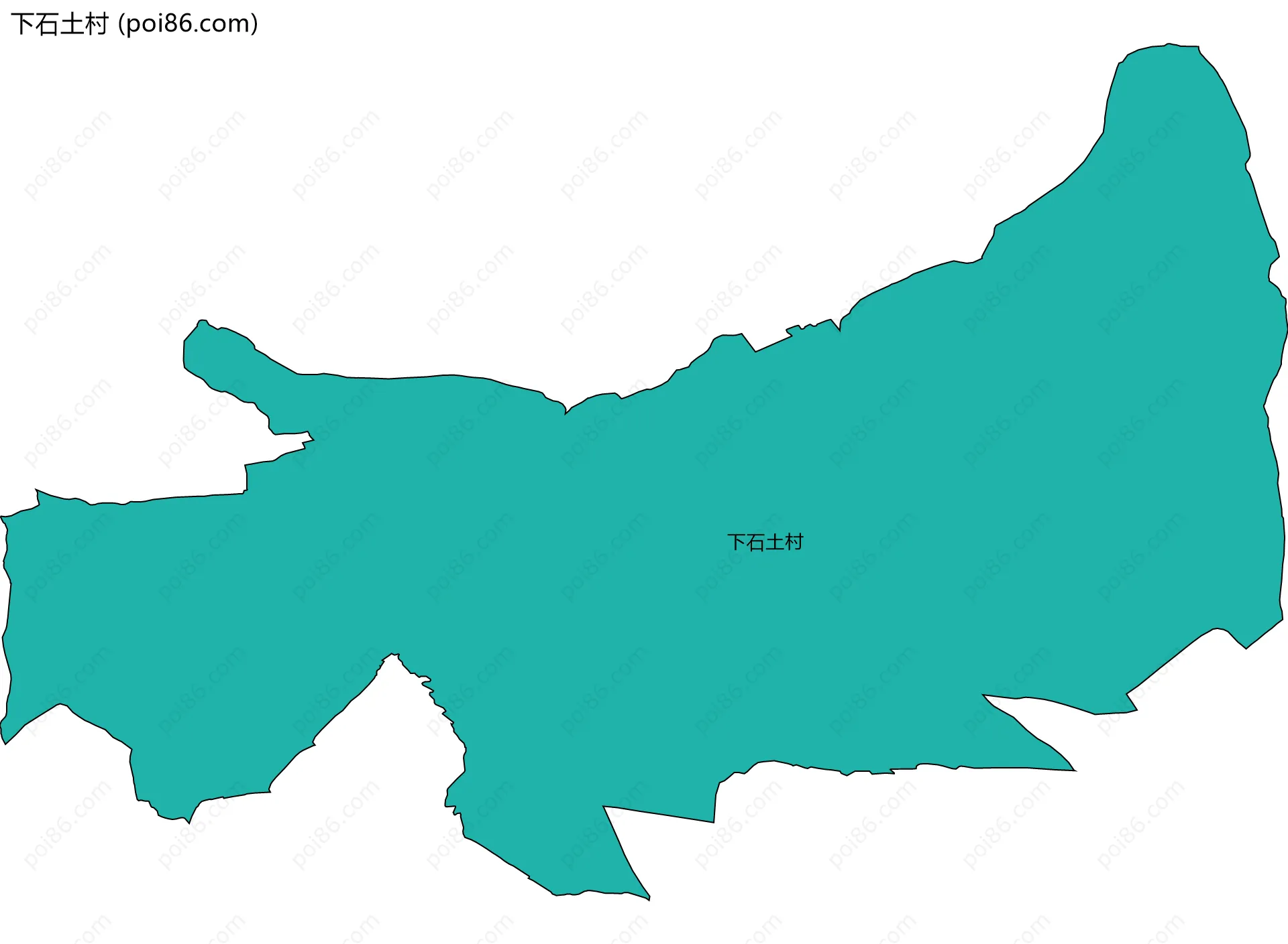 下石土村边界地图