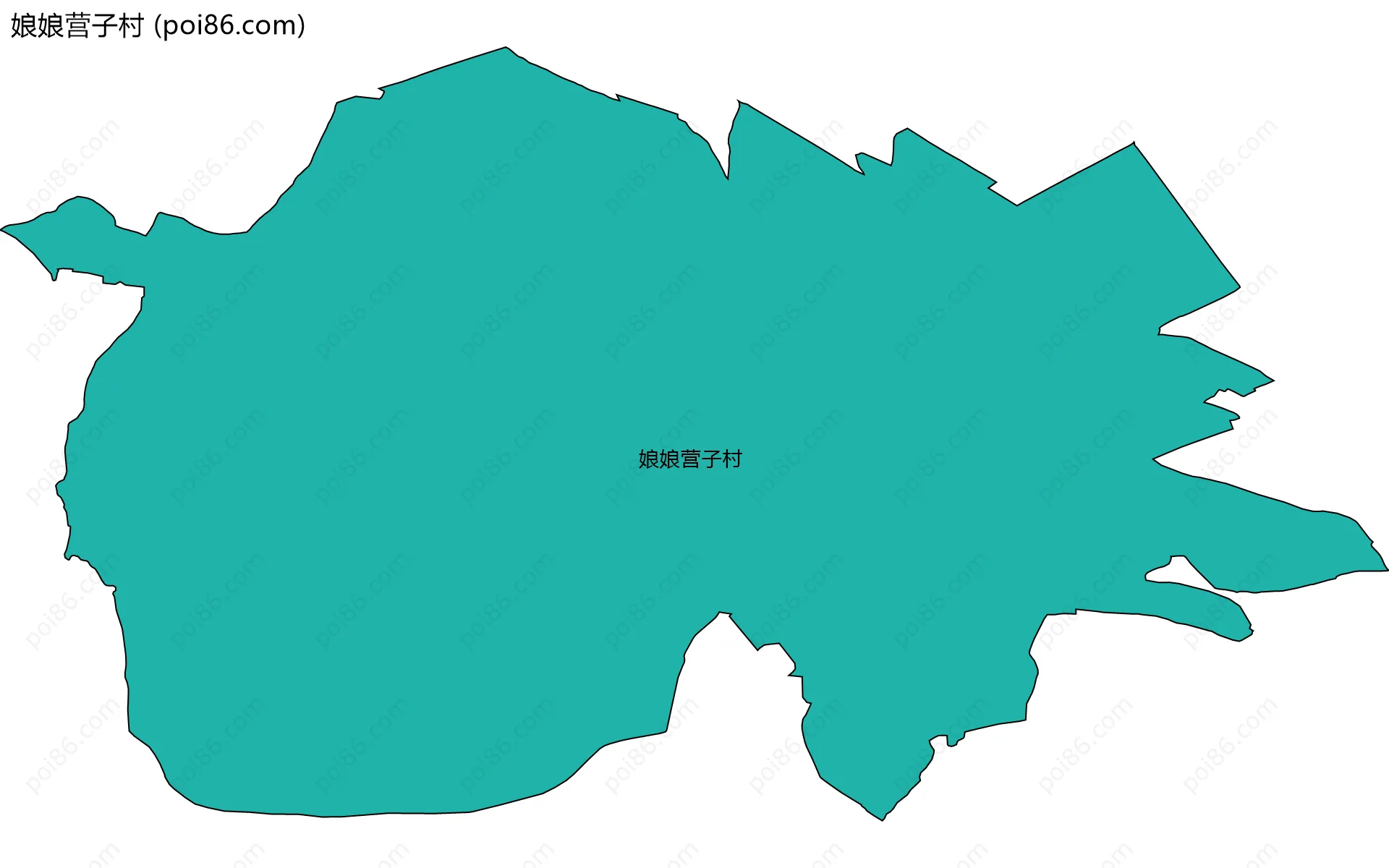 娘娘营子村边界地图