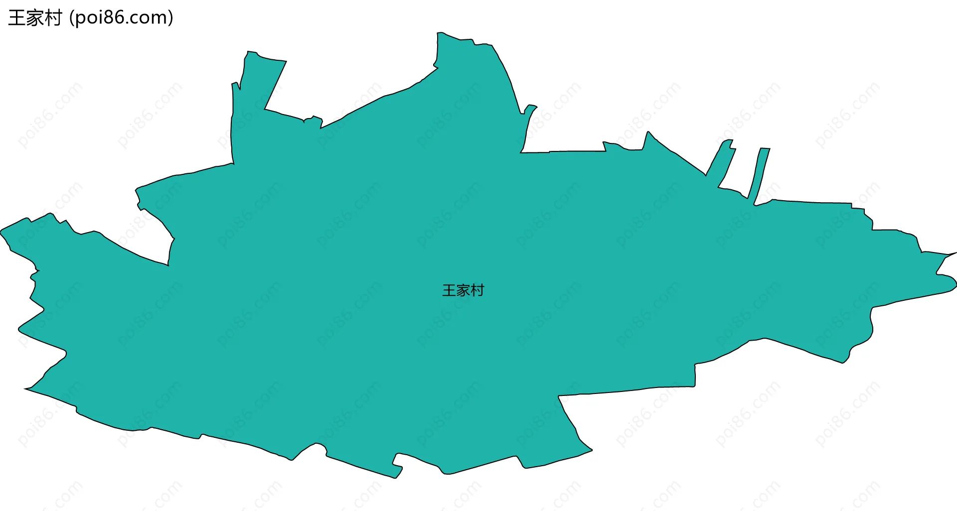 王家村边界地图