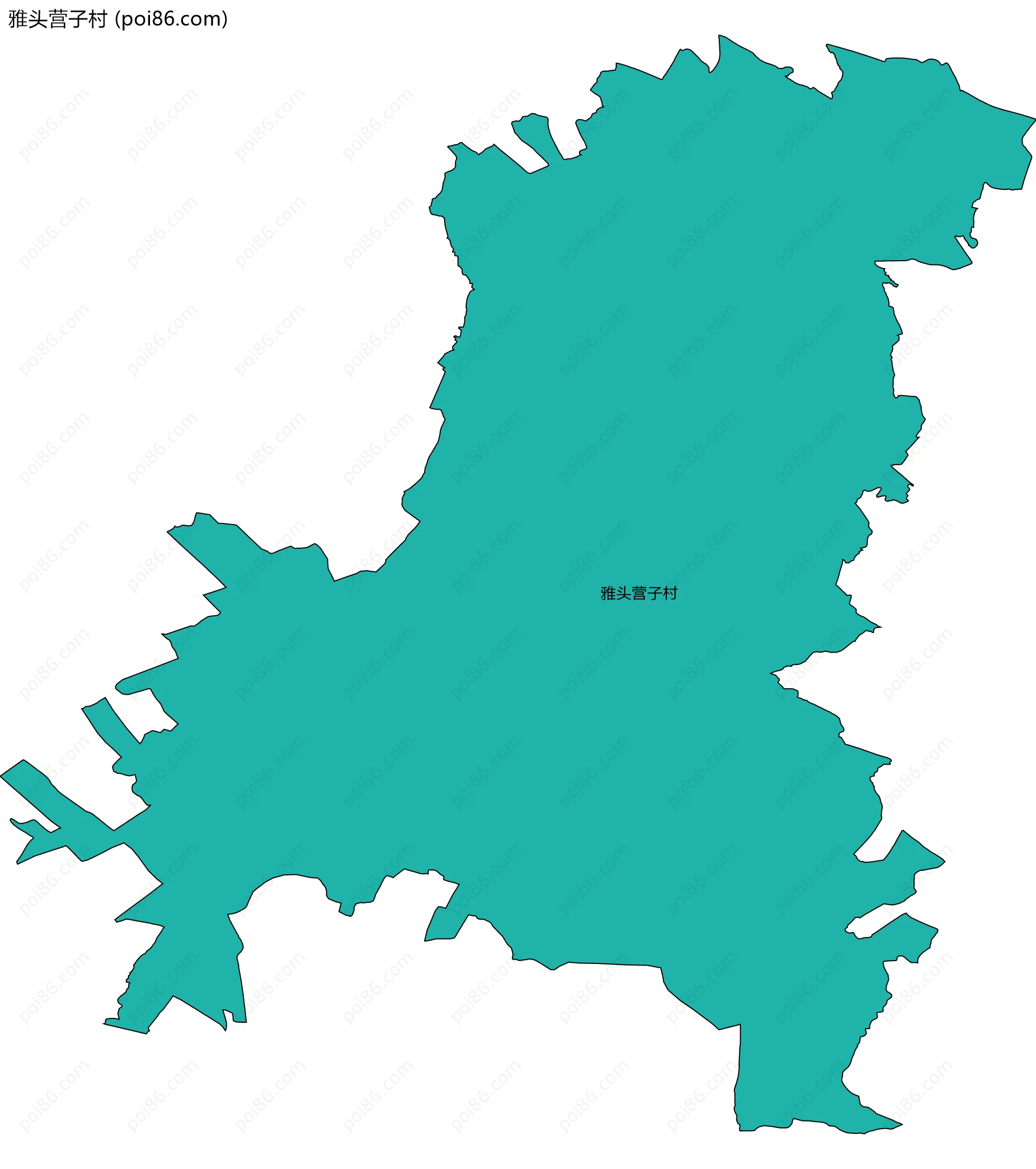 雅头营子村边界地图