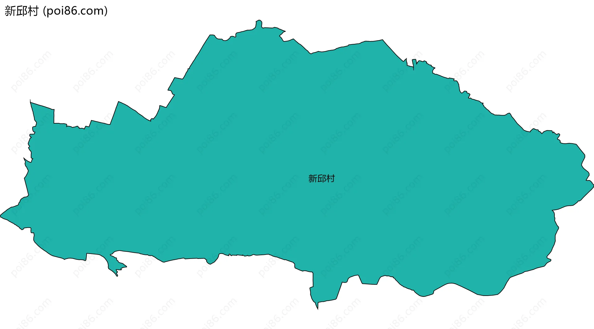 新邱村边界地图
