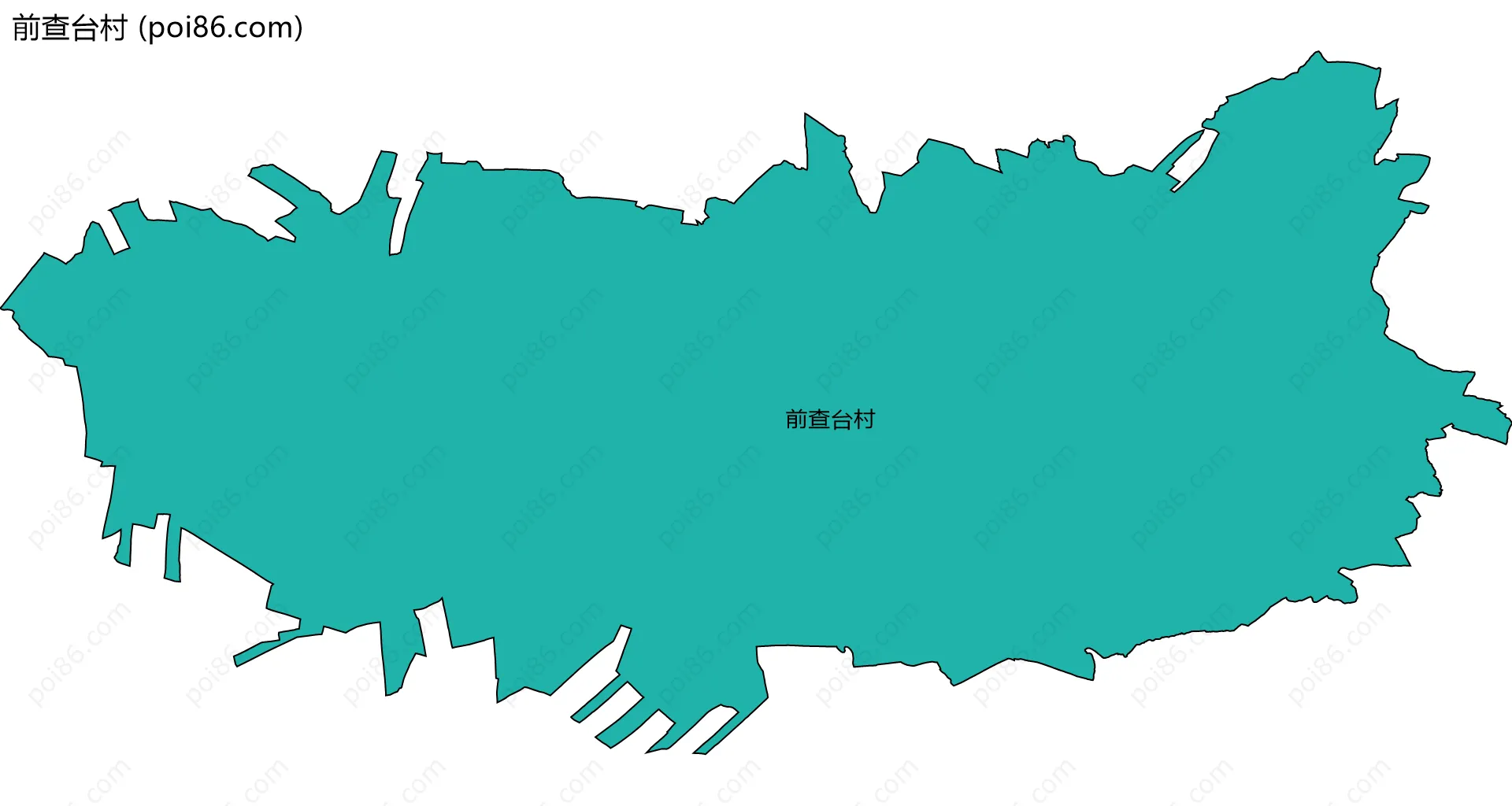 前查台村边界地图