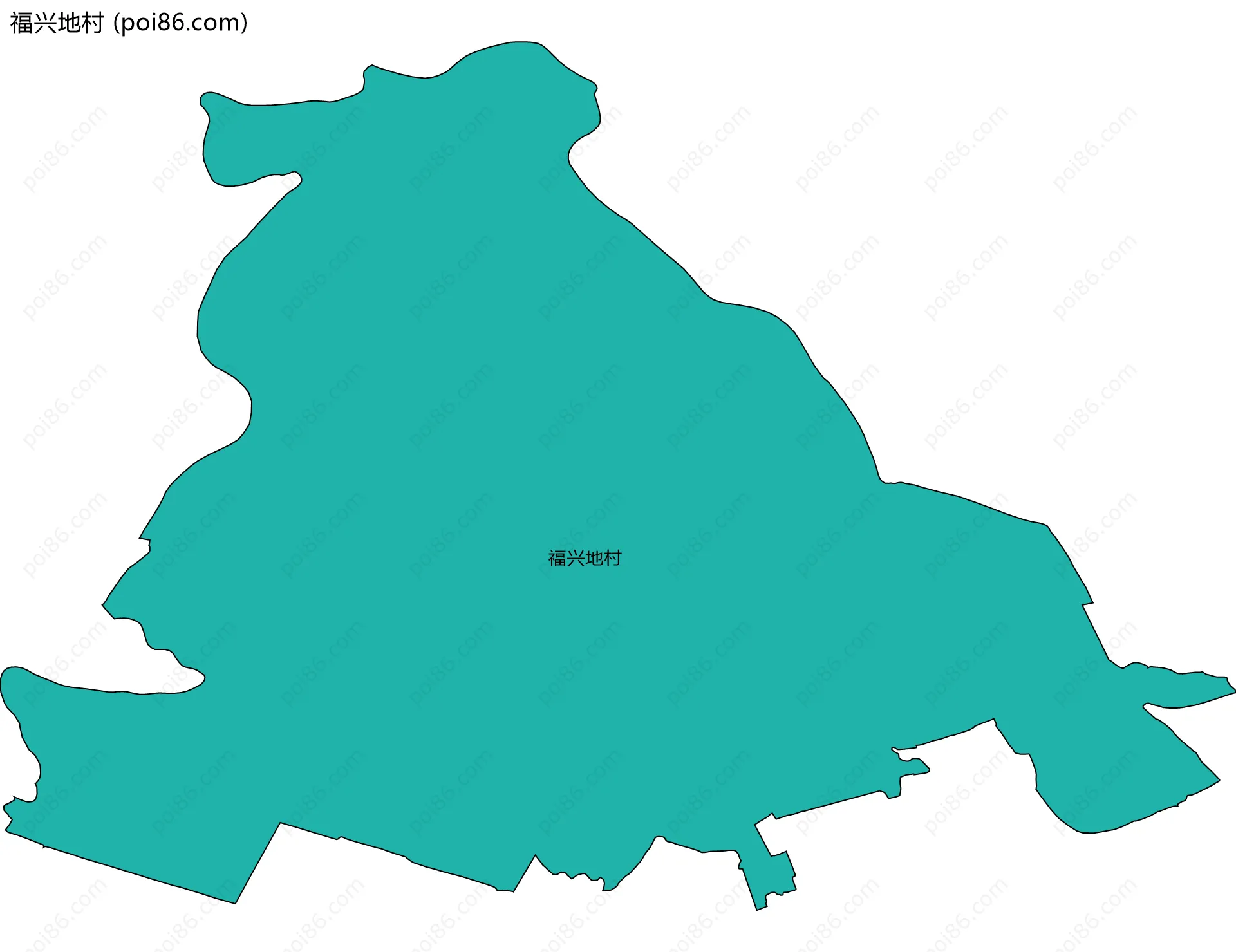 福兴地村边界地图