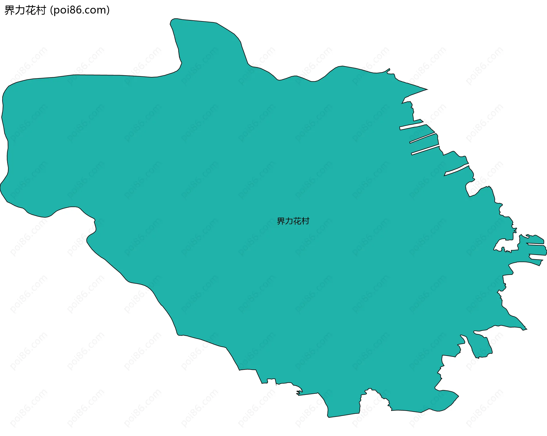 界力花村边界地图