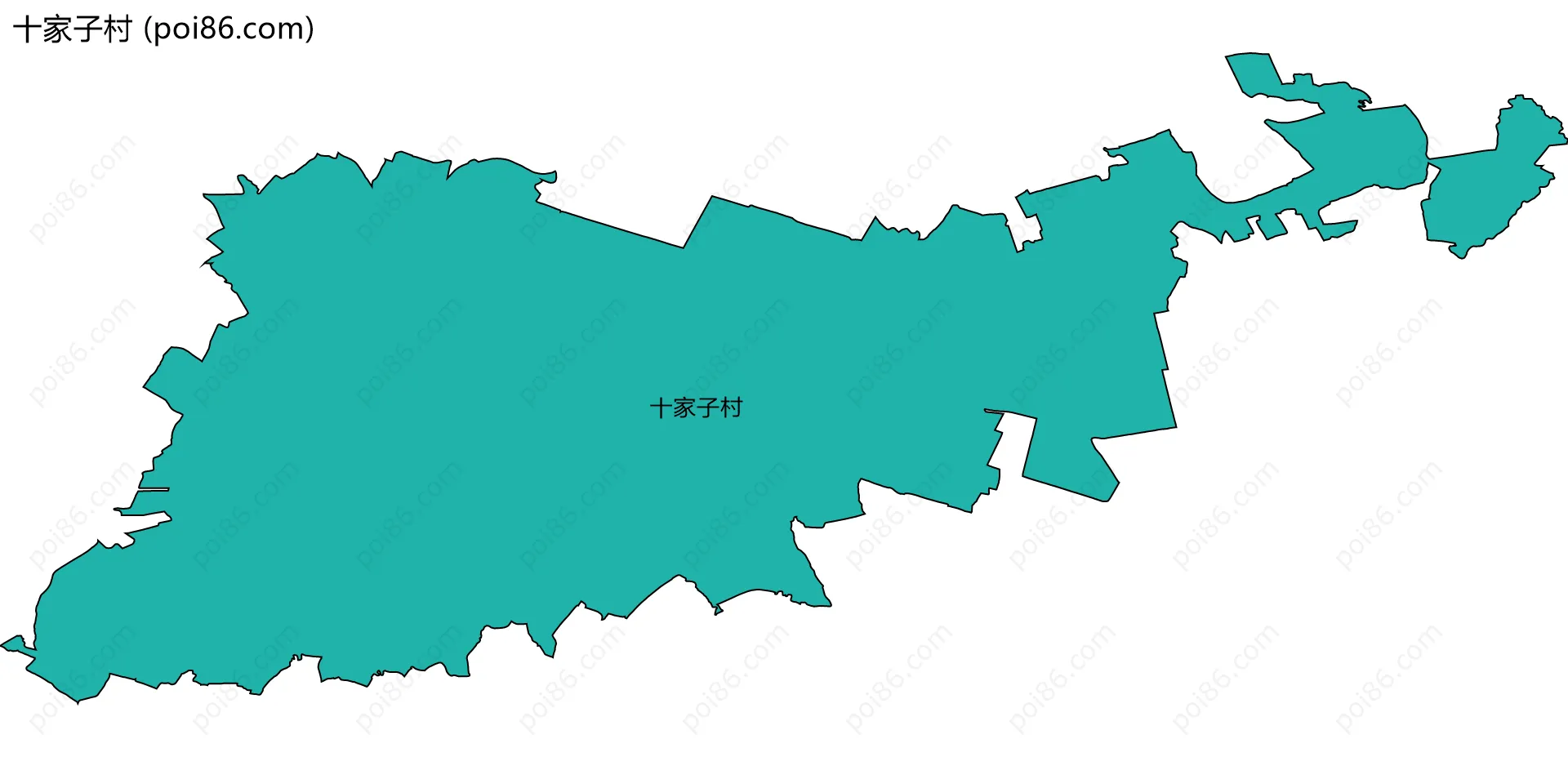 十家子村边界地图