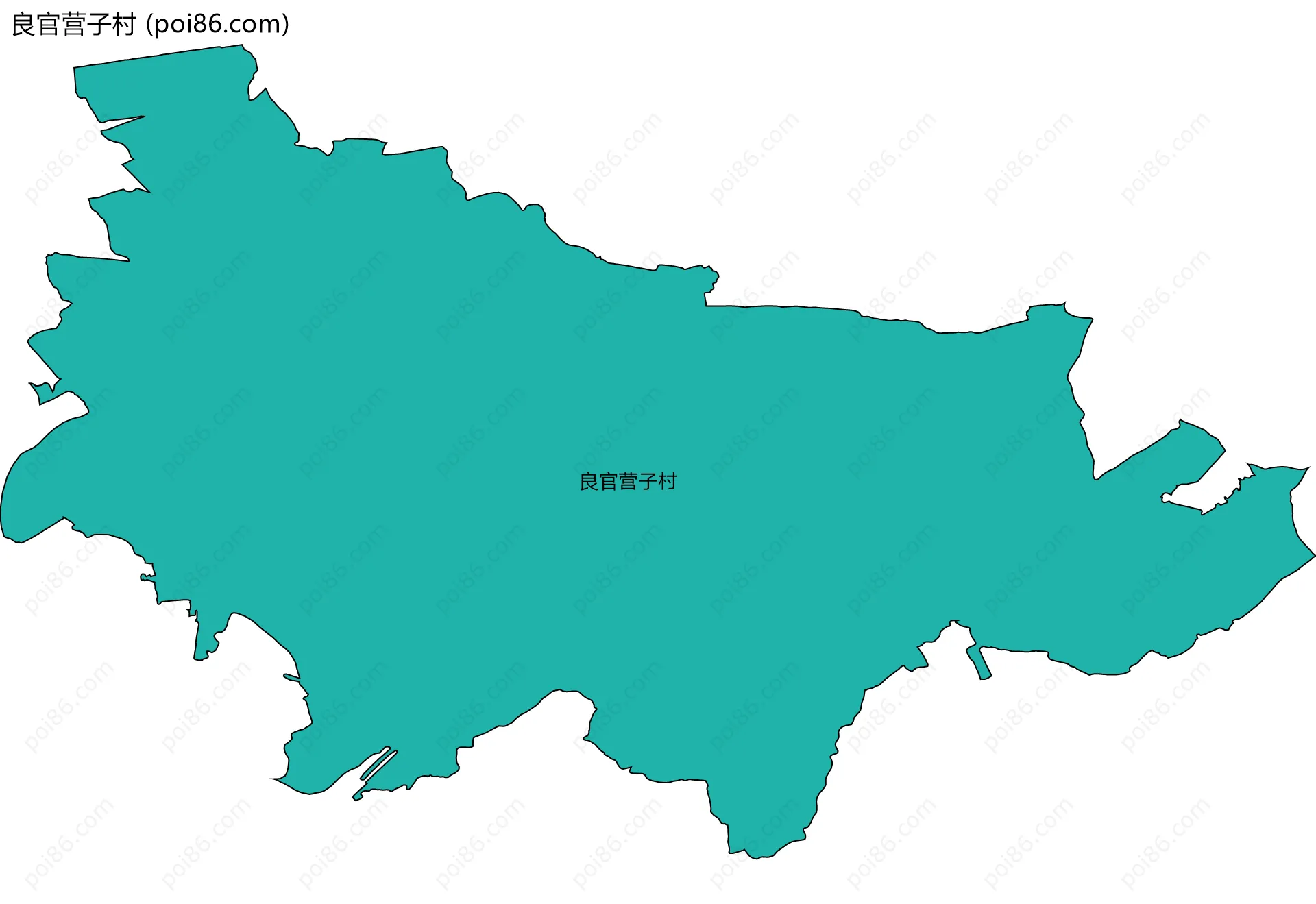 良官营子村边界地图