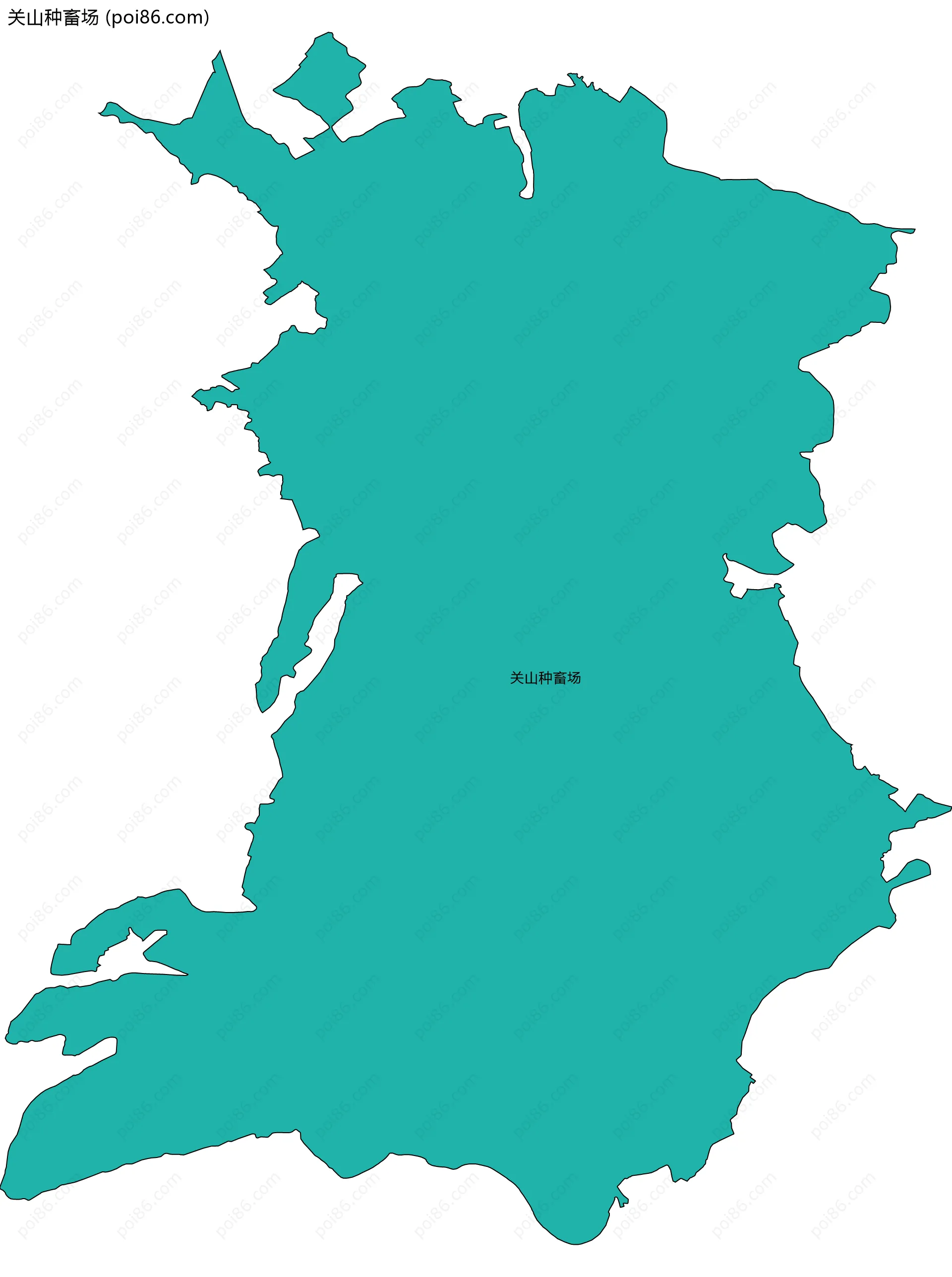 关山种畜场边界地图