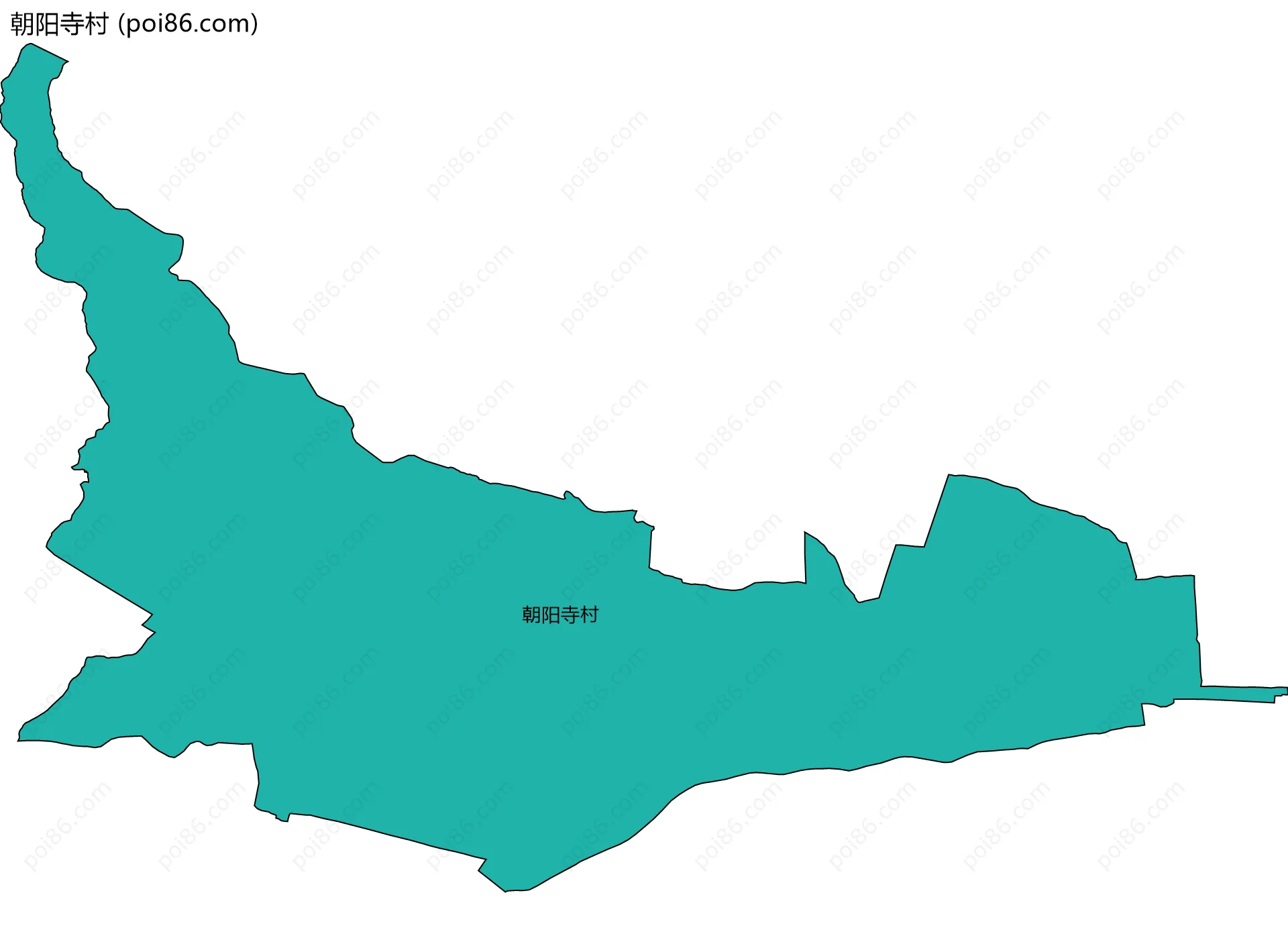 朝阳寺村边界地图