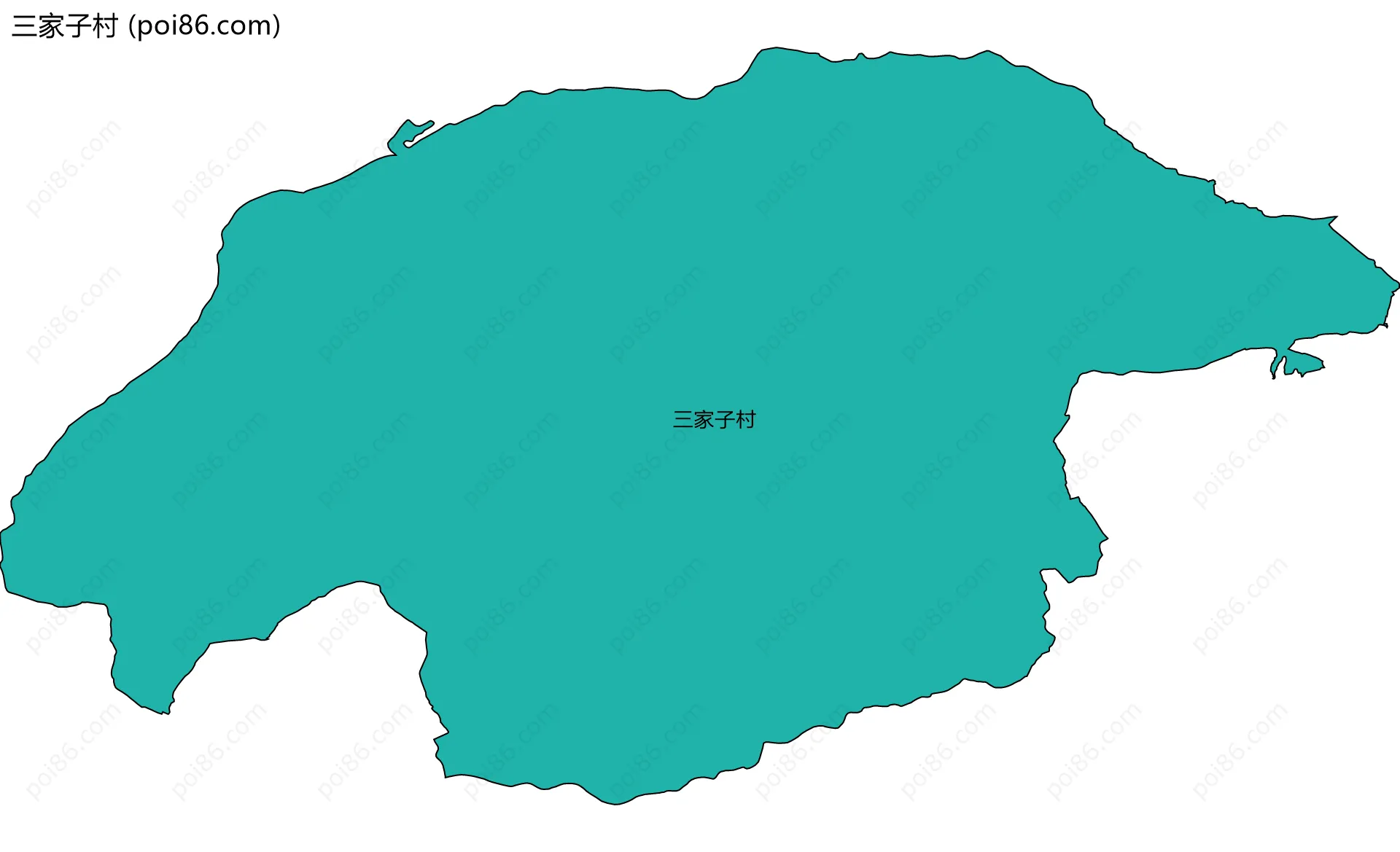 三家子村边界地图