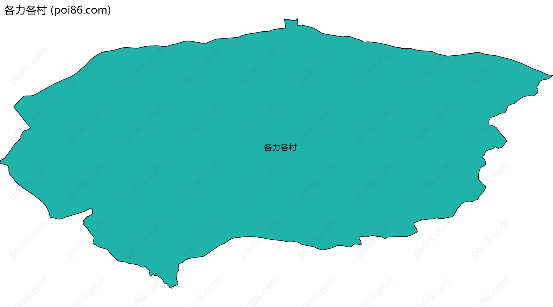 各力各村边界地图