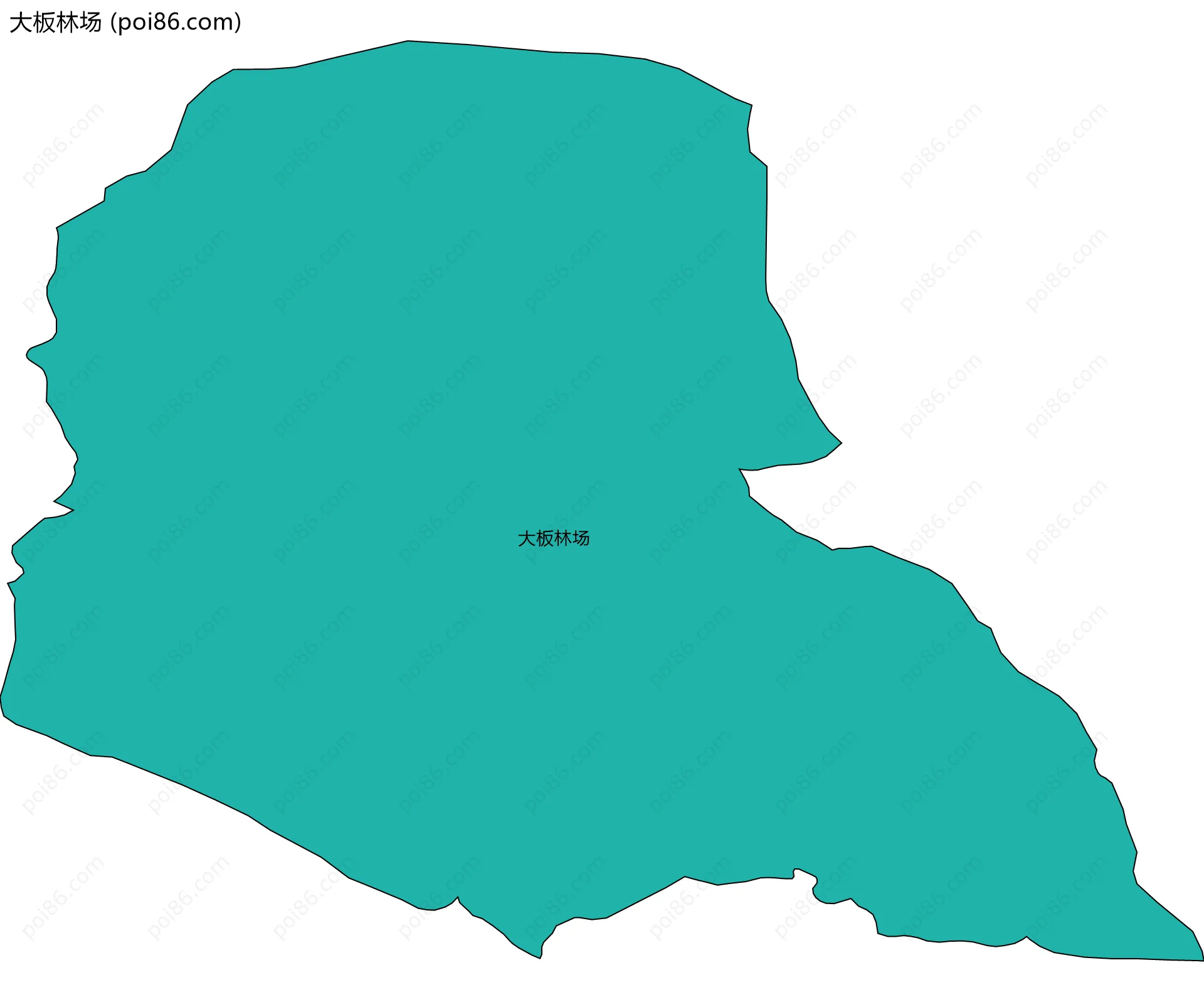 大板林场边界地图