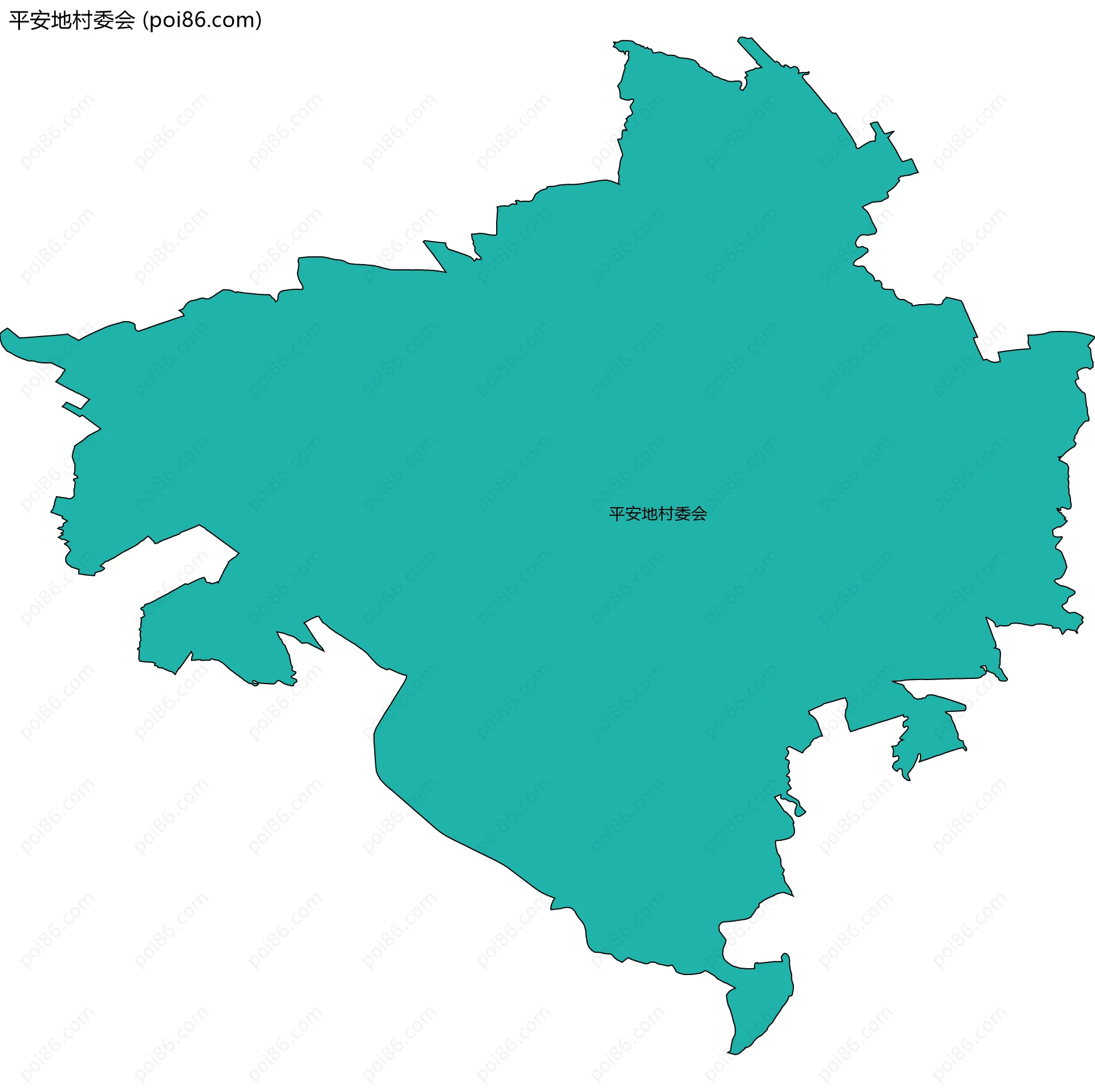 平安地村委会边界地图