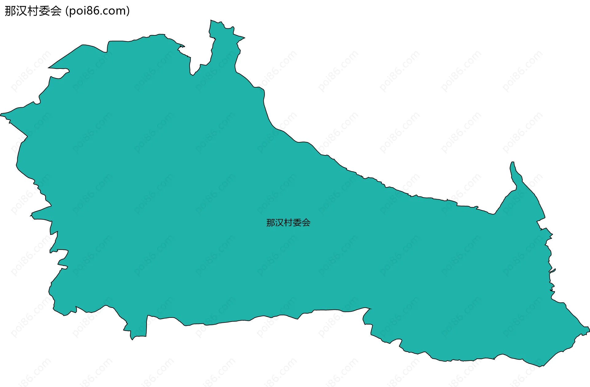 那汉村委会边界地图