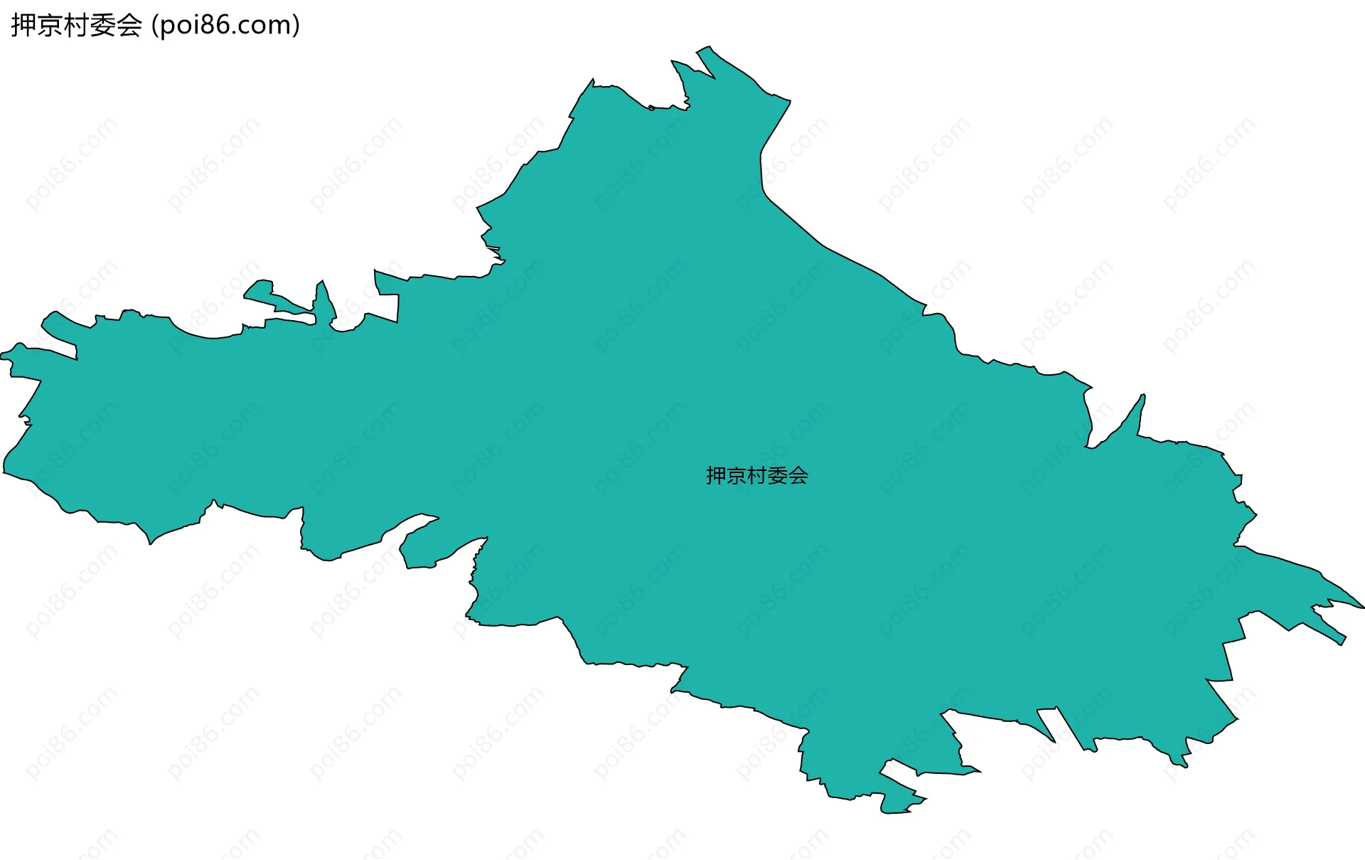 押京村委会边界地图