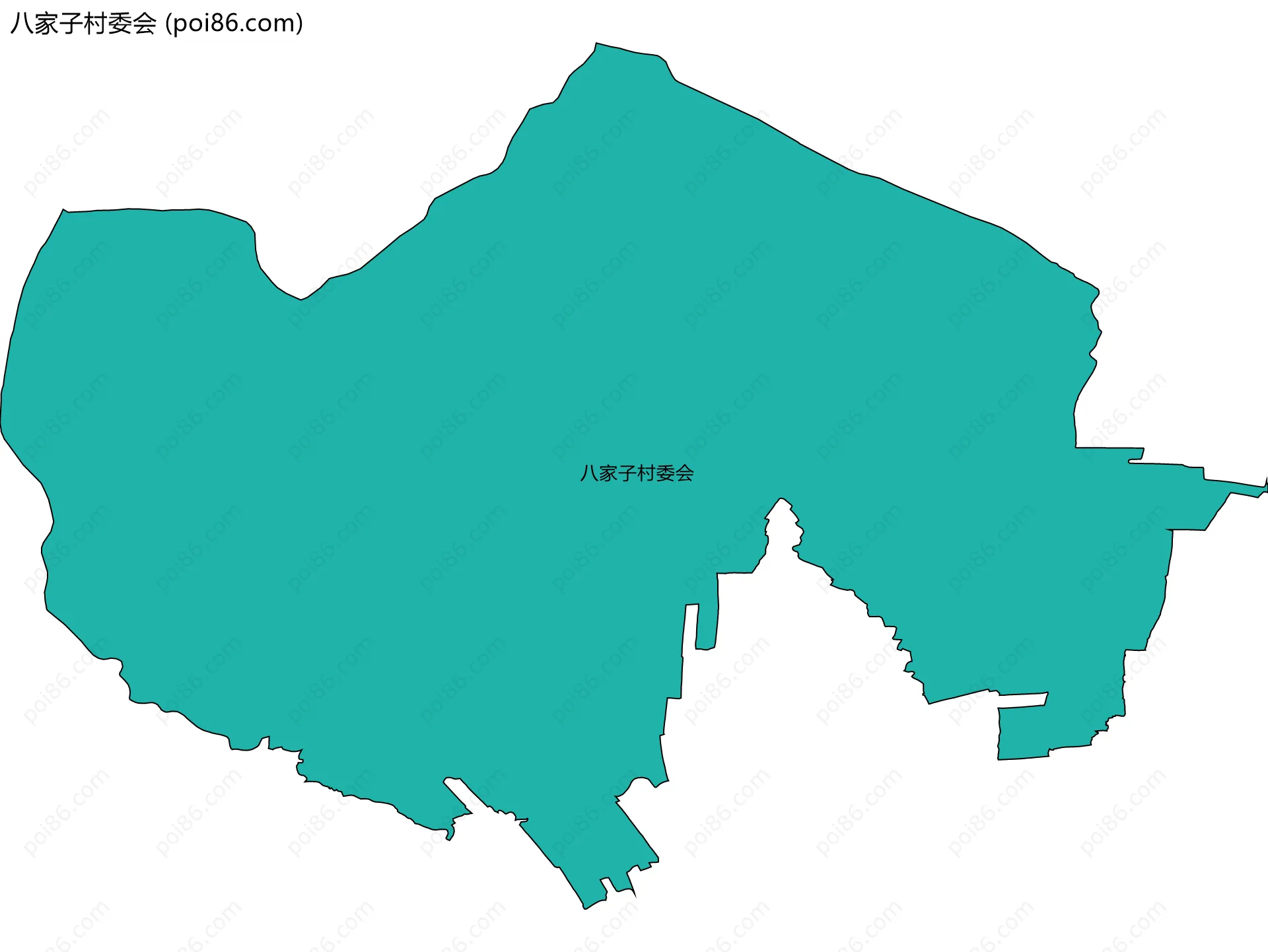 八家子村委会边界地图