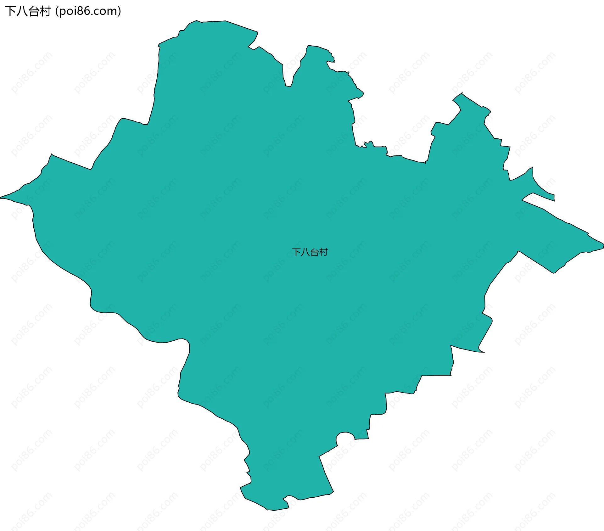 下八台村边界地图