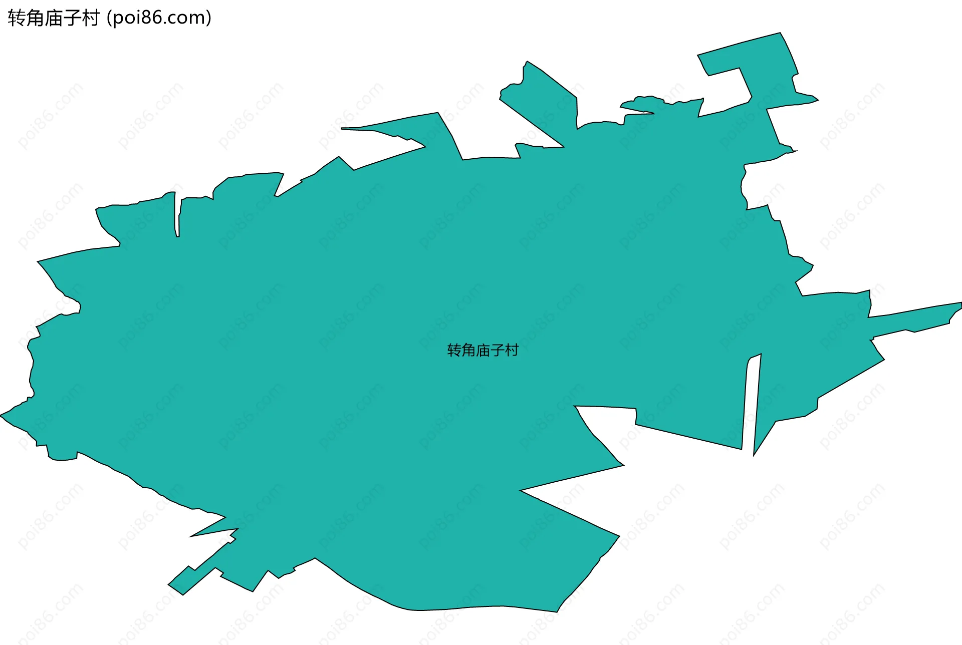 转角庙子村边界地图