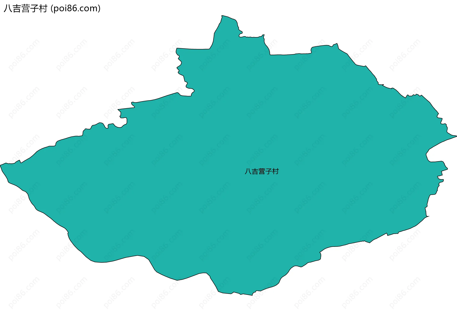 八吉营子村边界地图