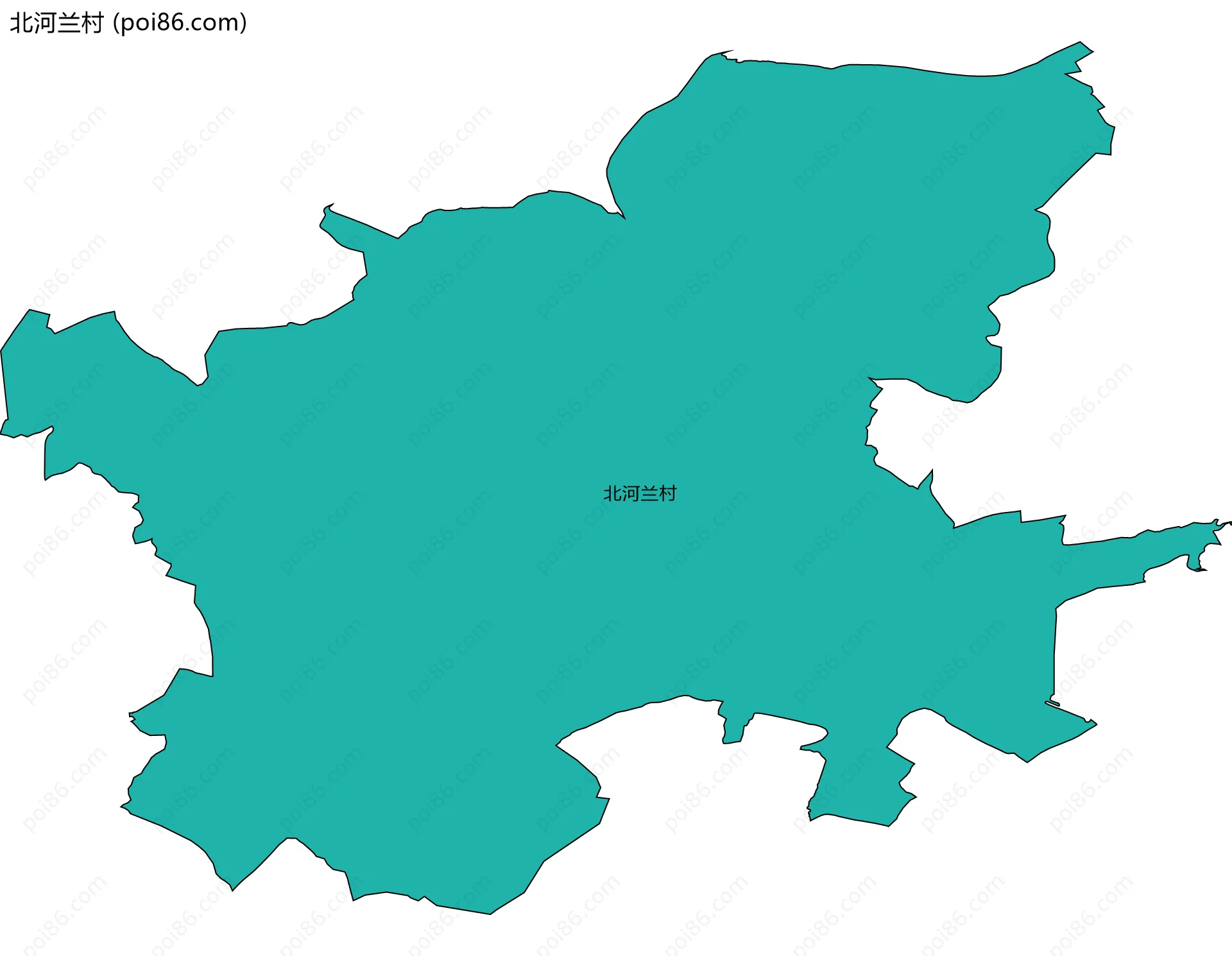 北河兰村边界地图