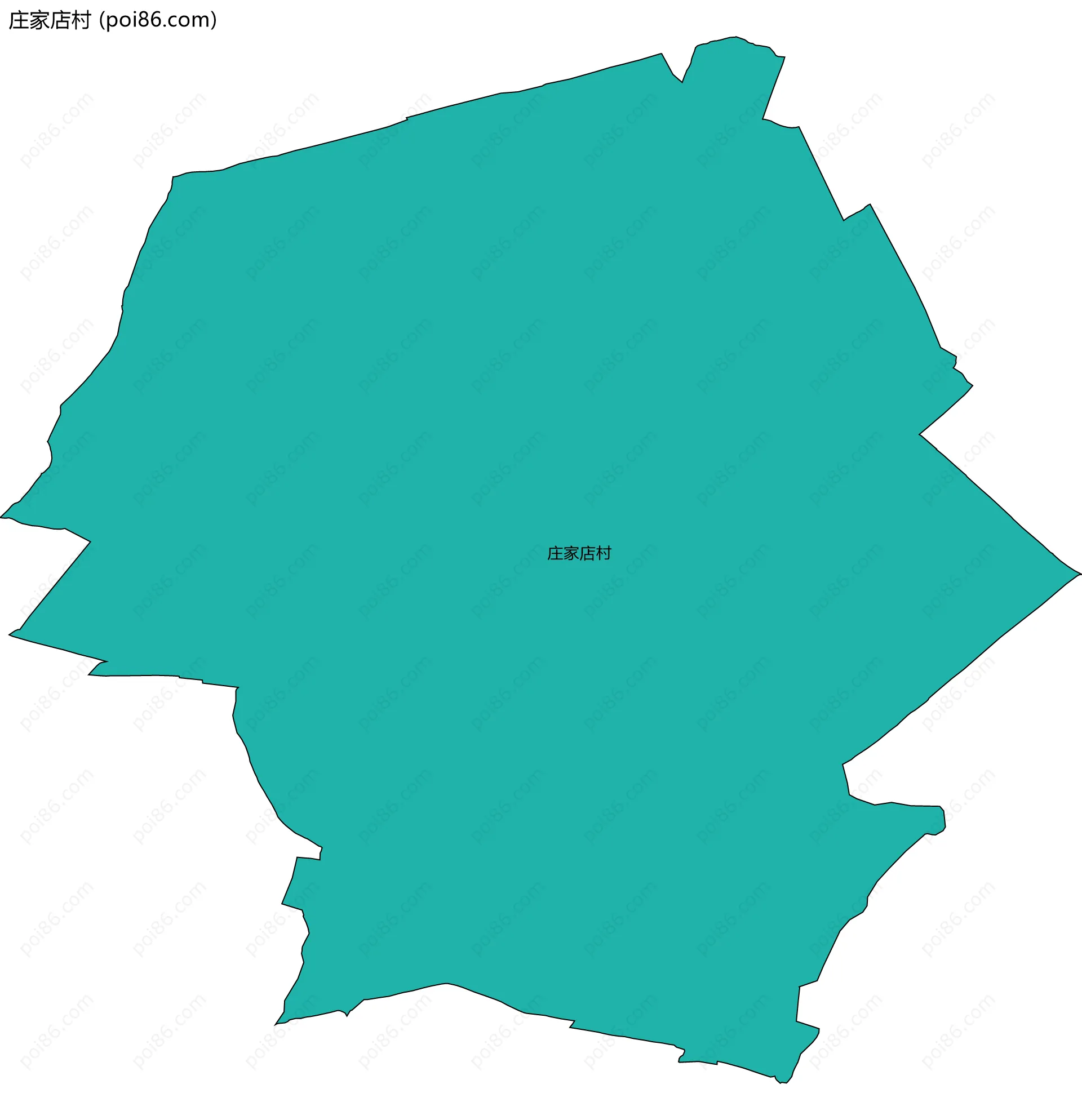 庄家店村边界地图