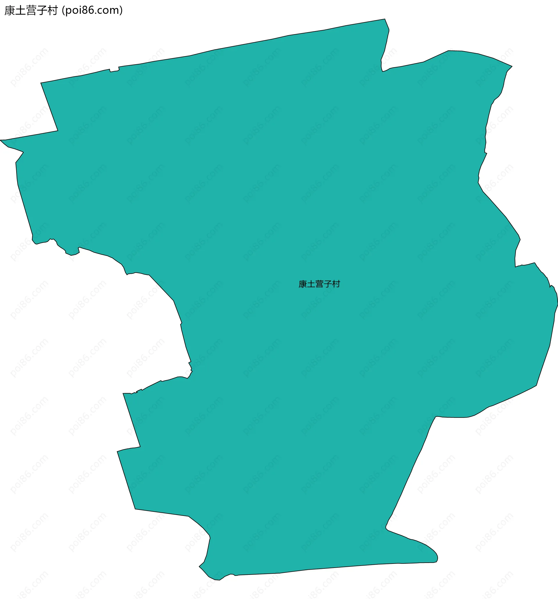 康土营子村边界地图