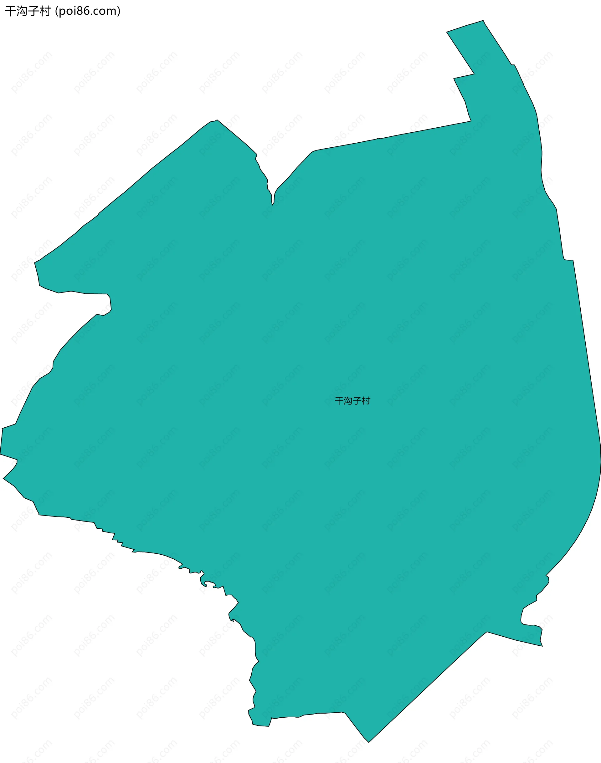 干沟子村边界地图