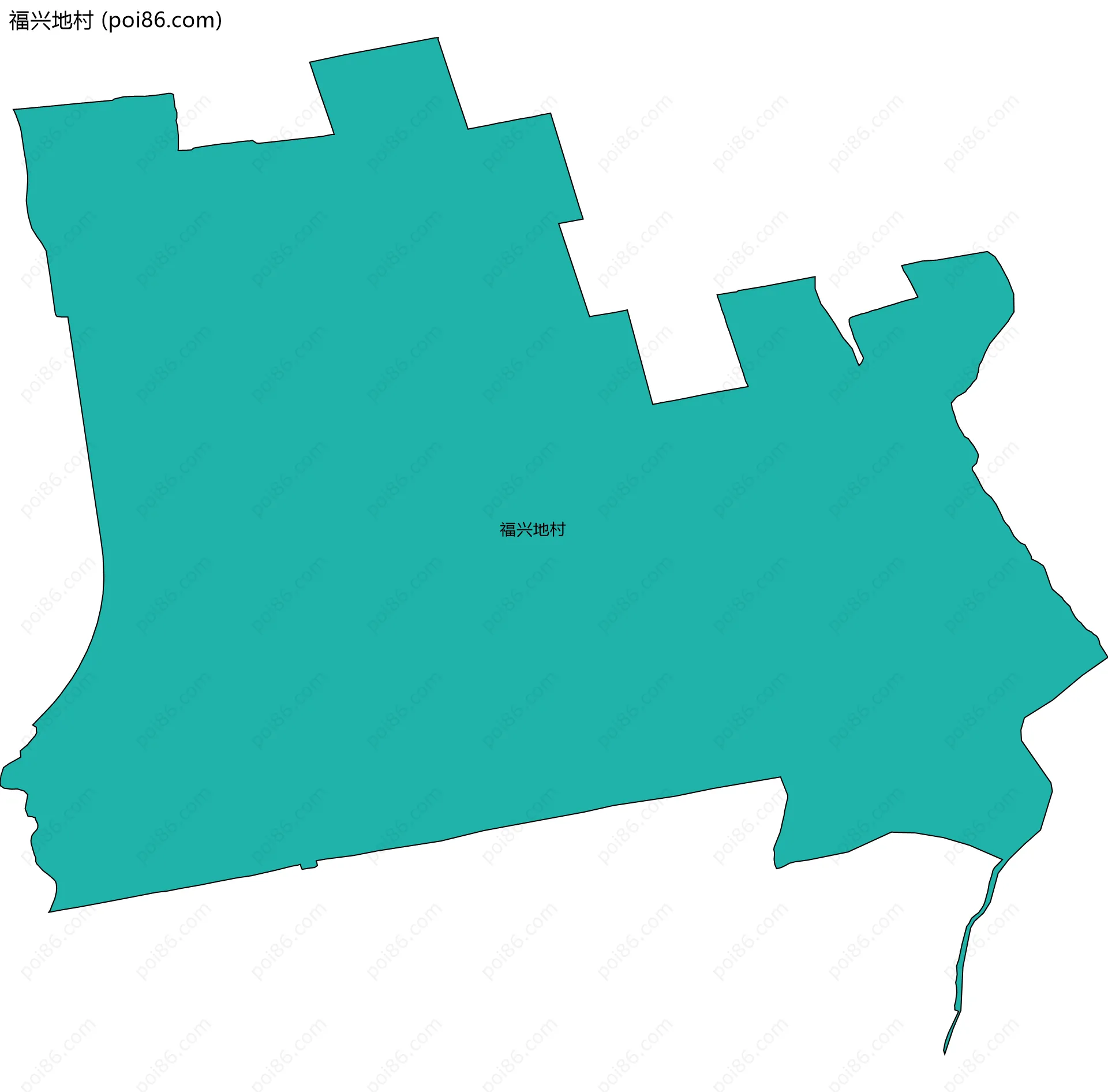 福兴地村边界地图