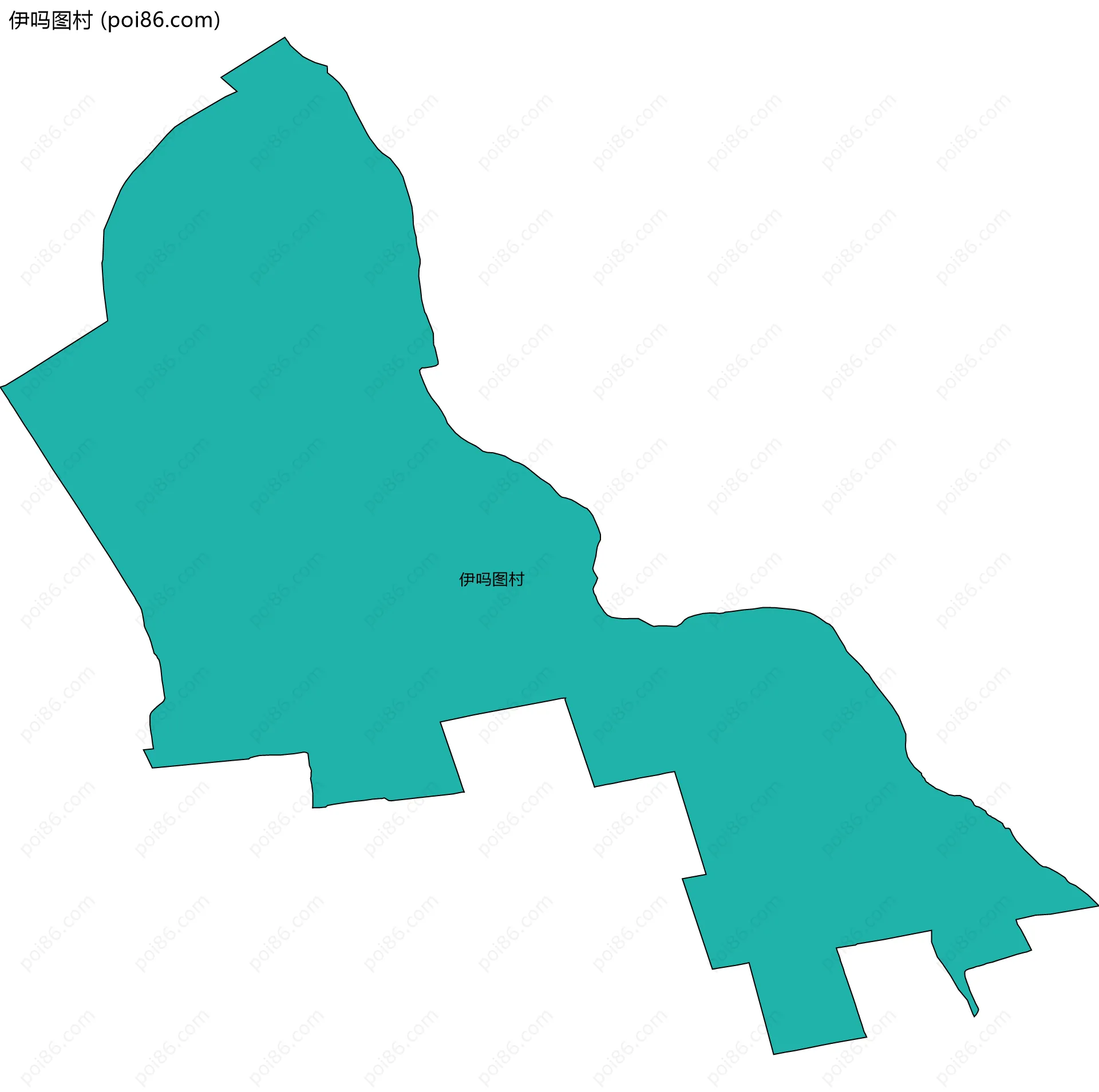 伊吗图村边界地图