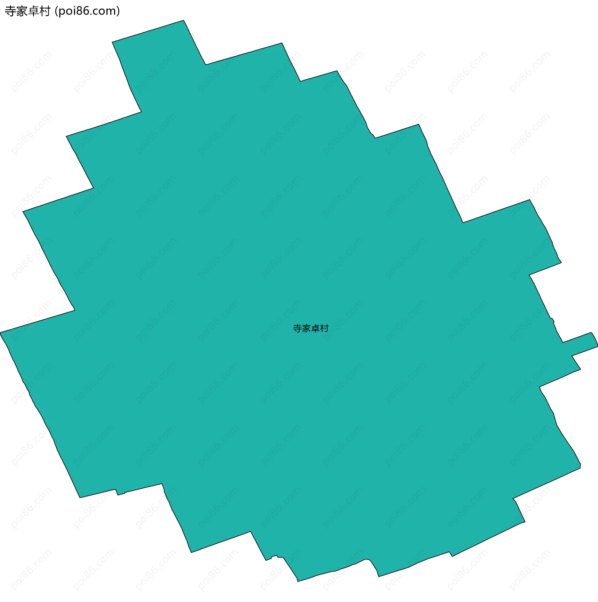 寺家卓村边界地图