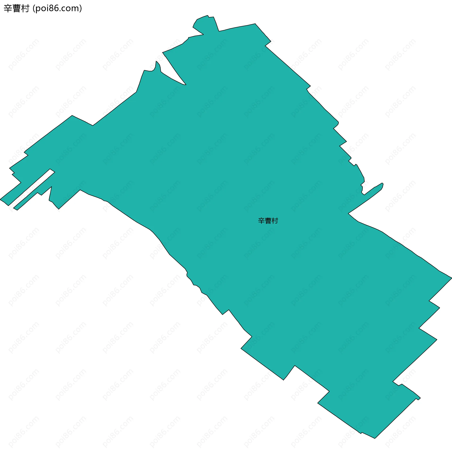 辛曹村边界地图