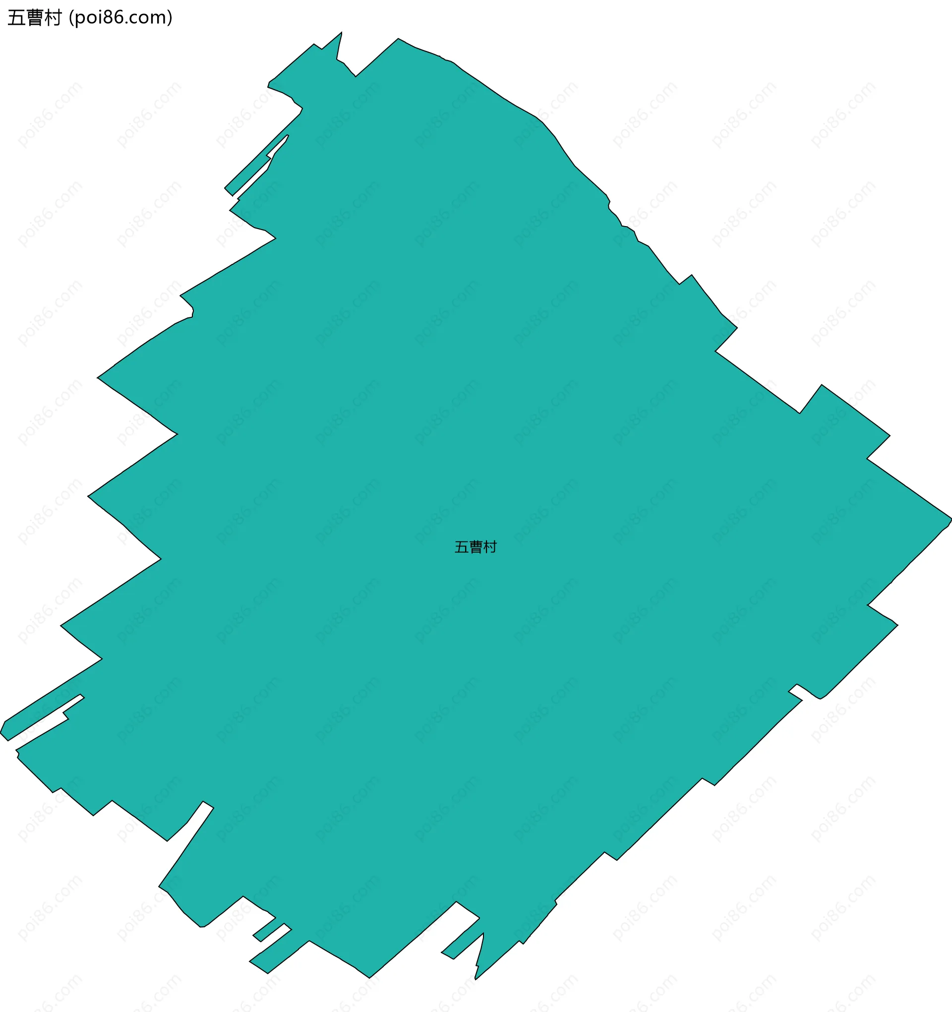 五曹村边界地图